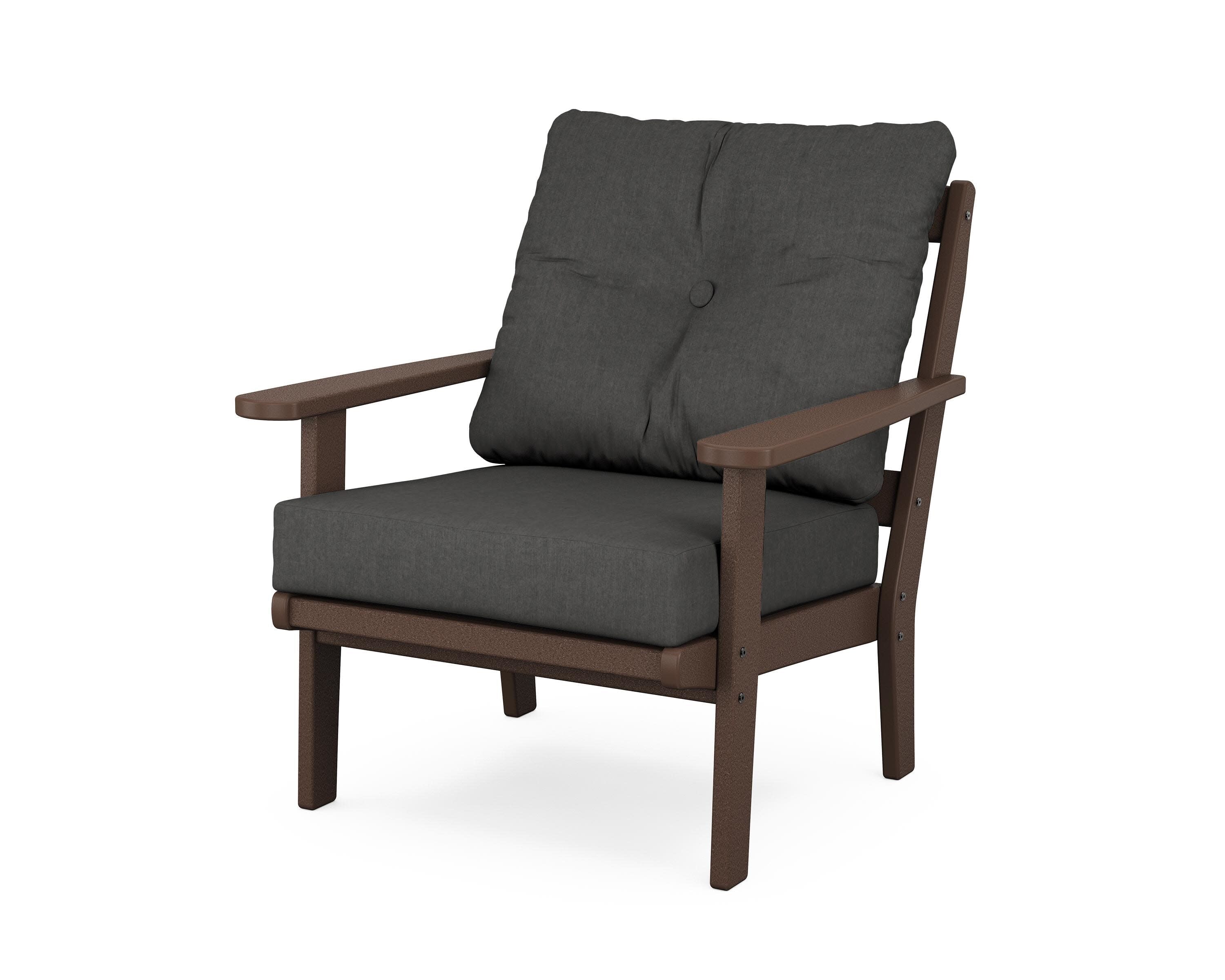 Mission Deep Seating Chair in Mahogany / Spectrum Carbon