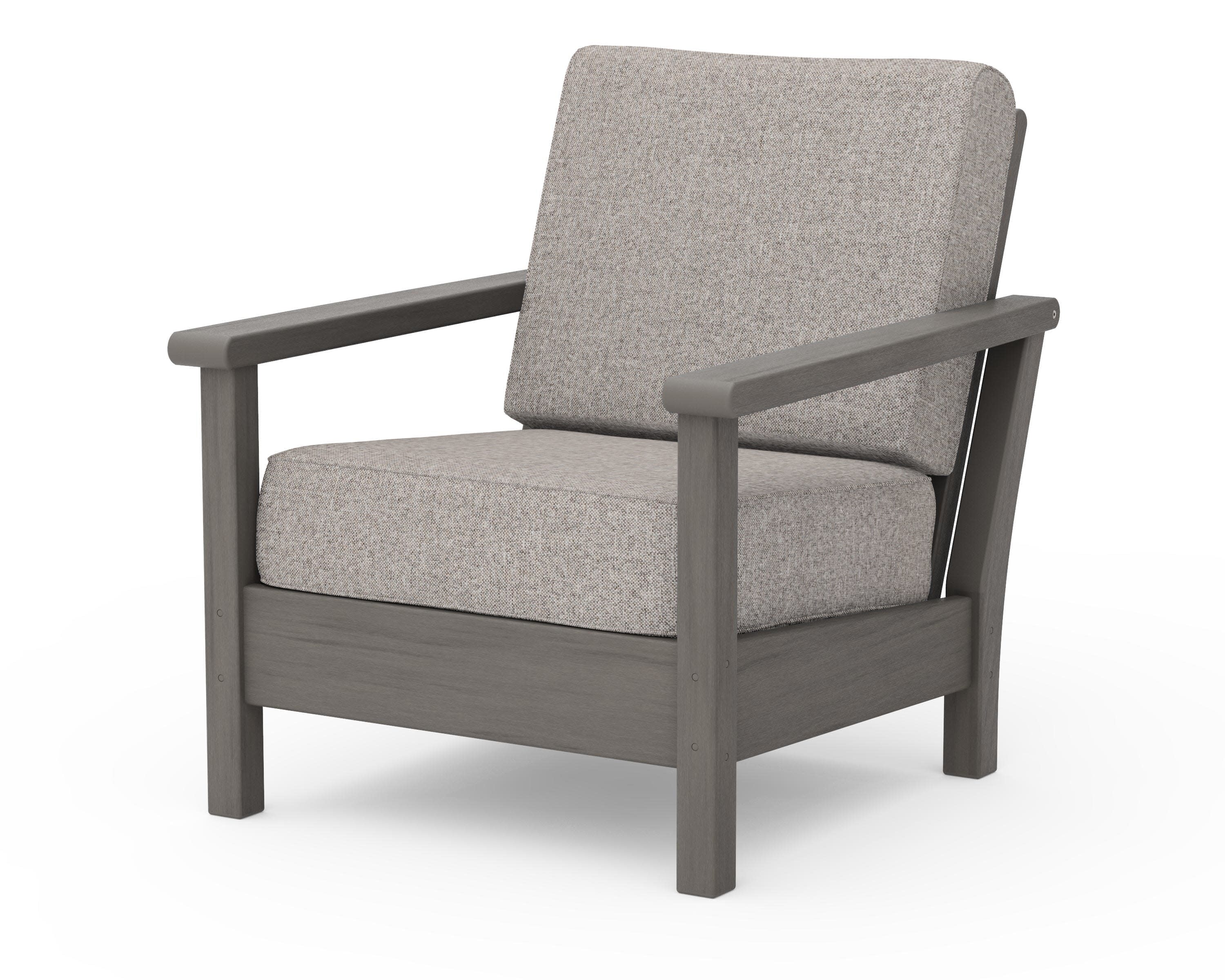 Harbour Deep Seating Chair in Driftwood / Weathered Tweed