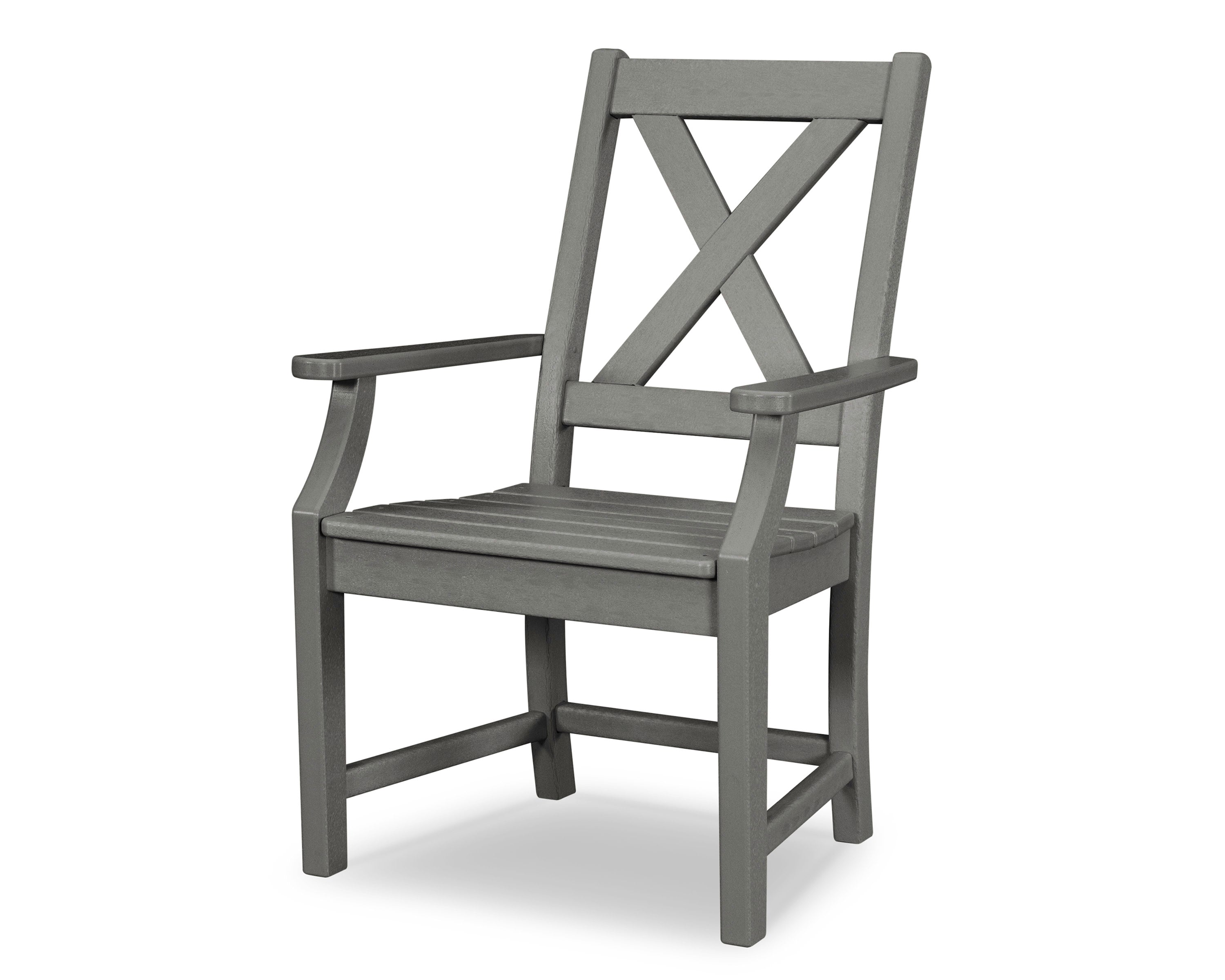 Braxton Dining Arm Chair in Slate Grey