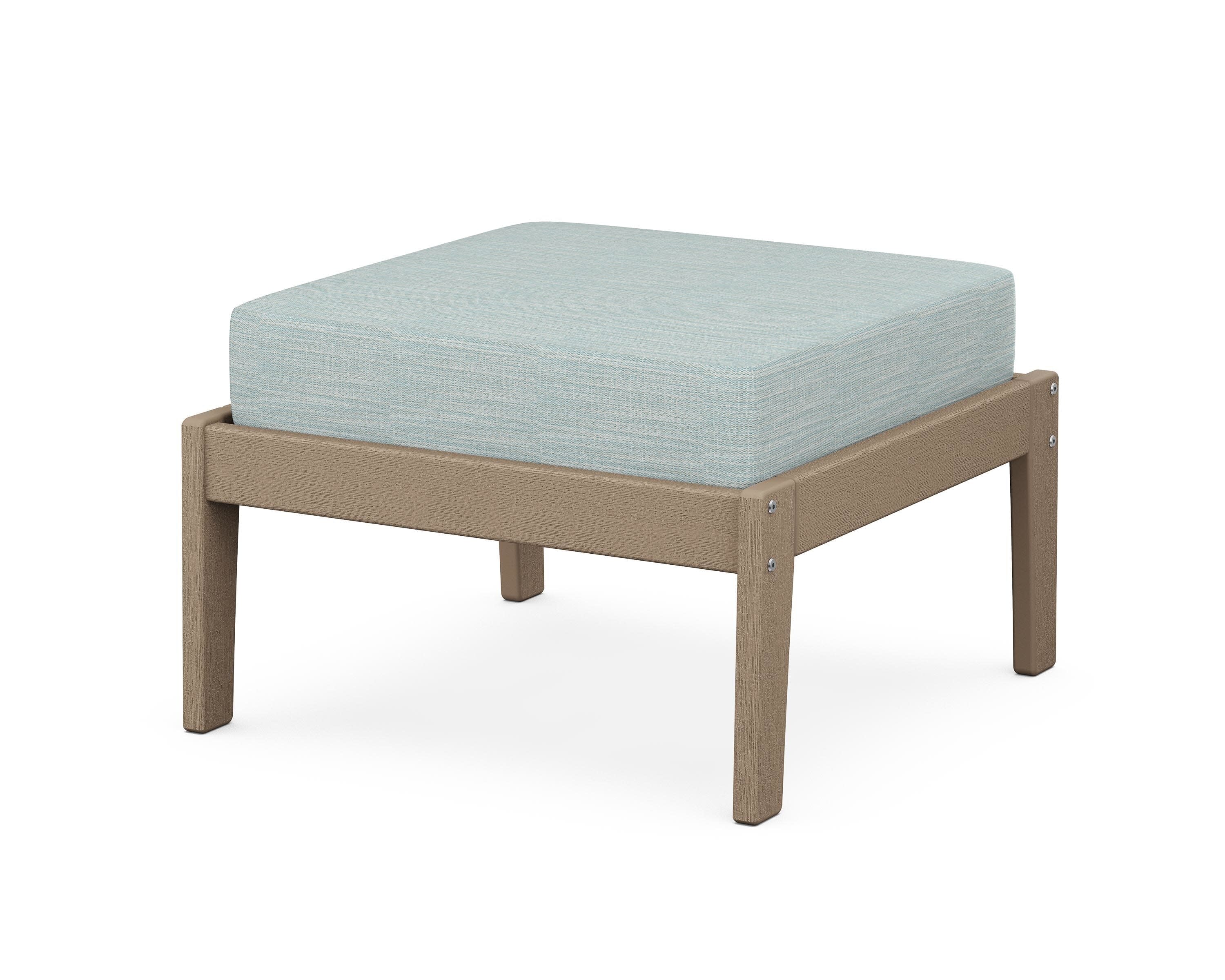 Deep Seating Ottoman in Vintage Sahara / Soothe Mist