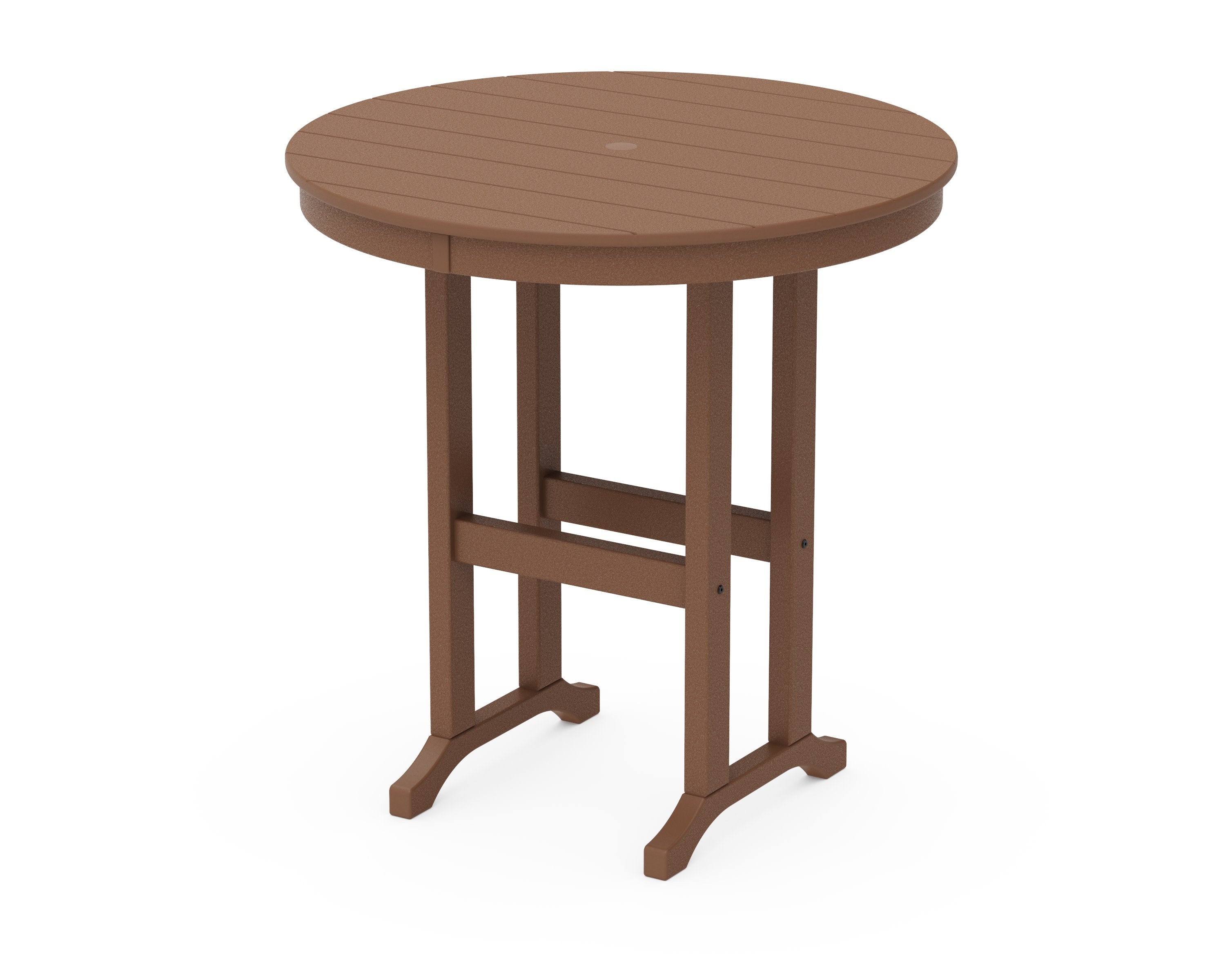 36" Round Farmhouse Counter Table in Teak