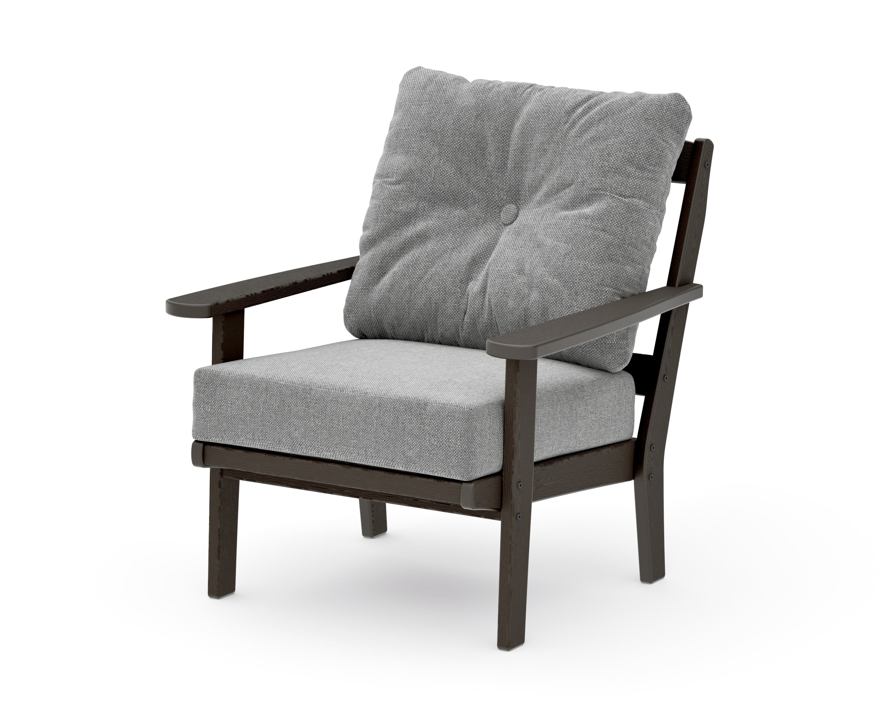 Mission Deep Seating Chair in Vintage Coffee / Grey Mist