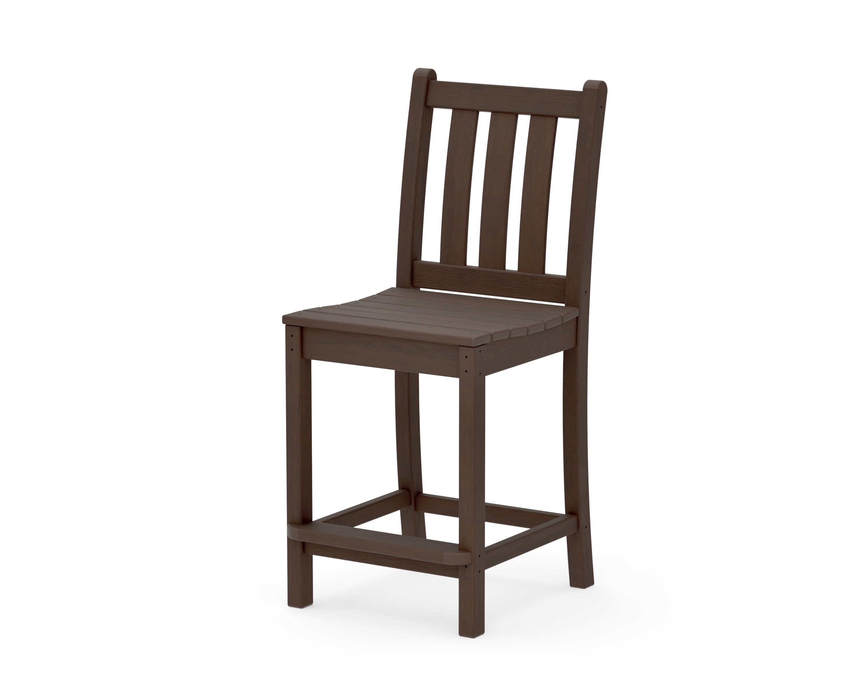 Traditional Garden Counter Side Chair in Kona