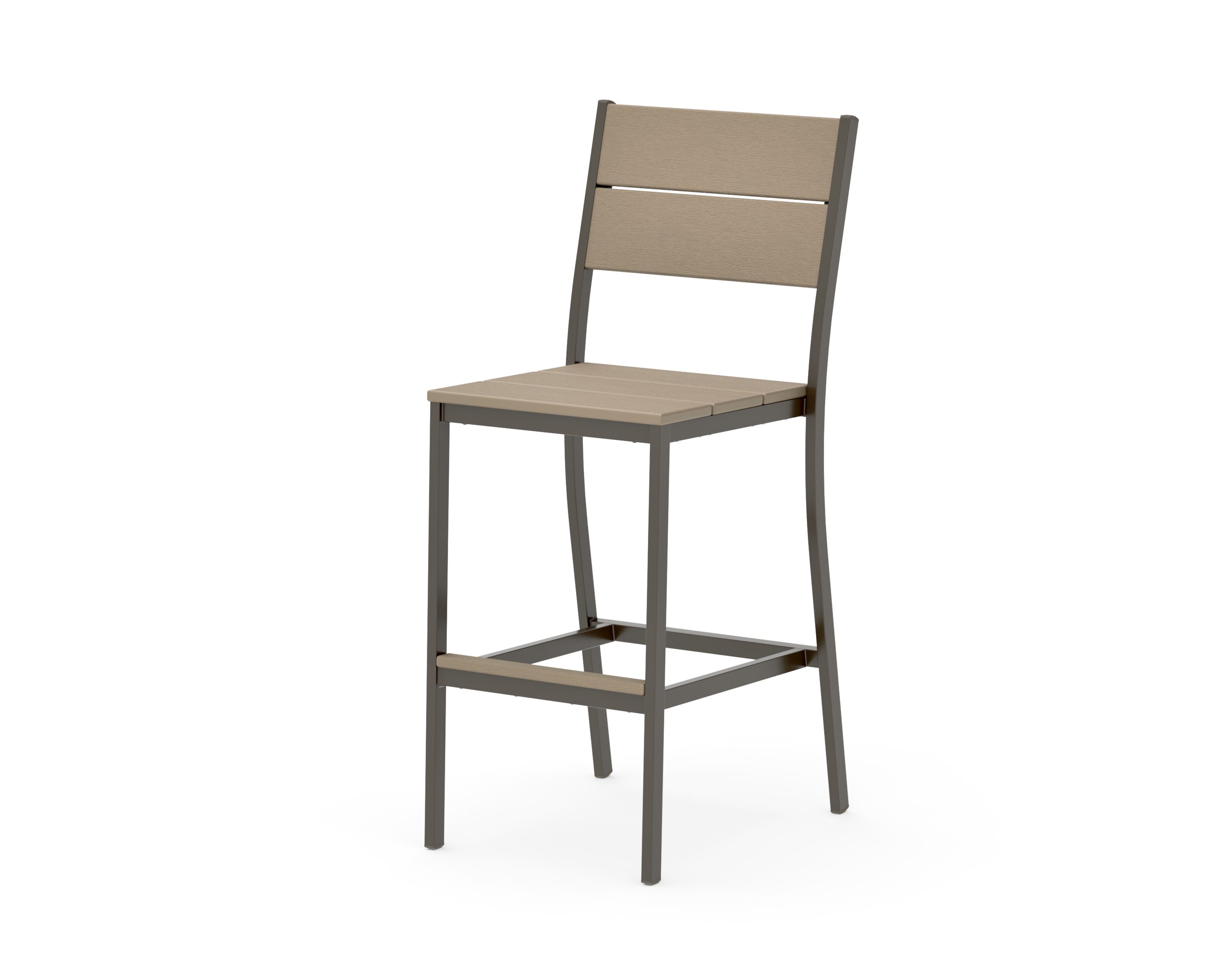 Main Street Bar Side Chair in Bronze / Vintage Sahara