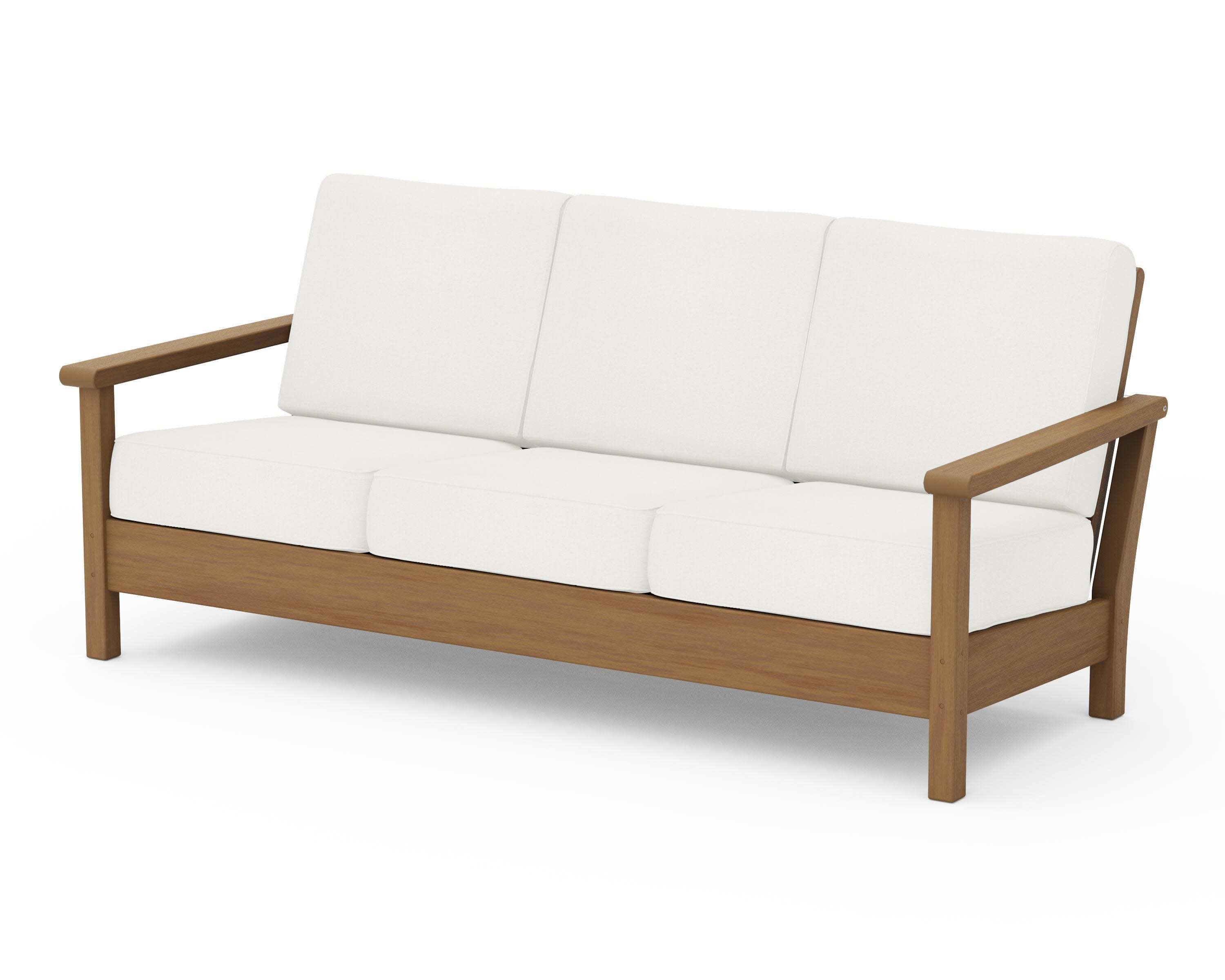 Harbour Deep Seating Sofa in Natural / Natural Linen