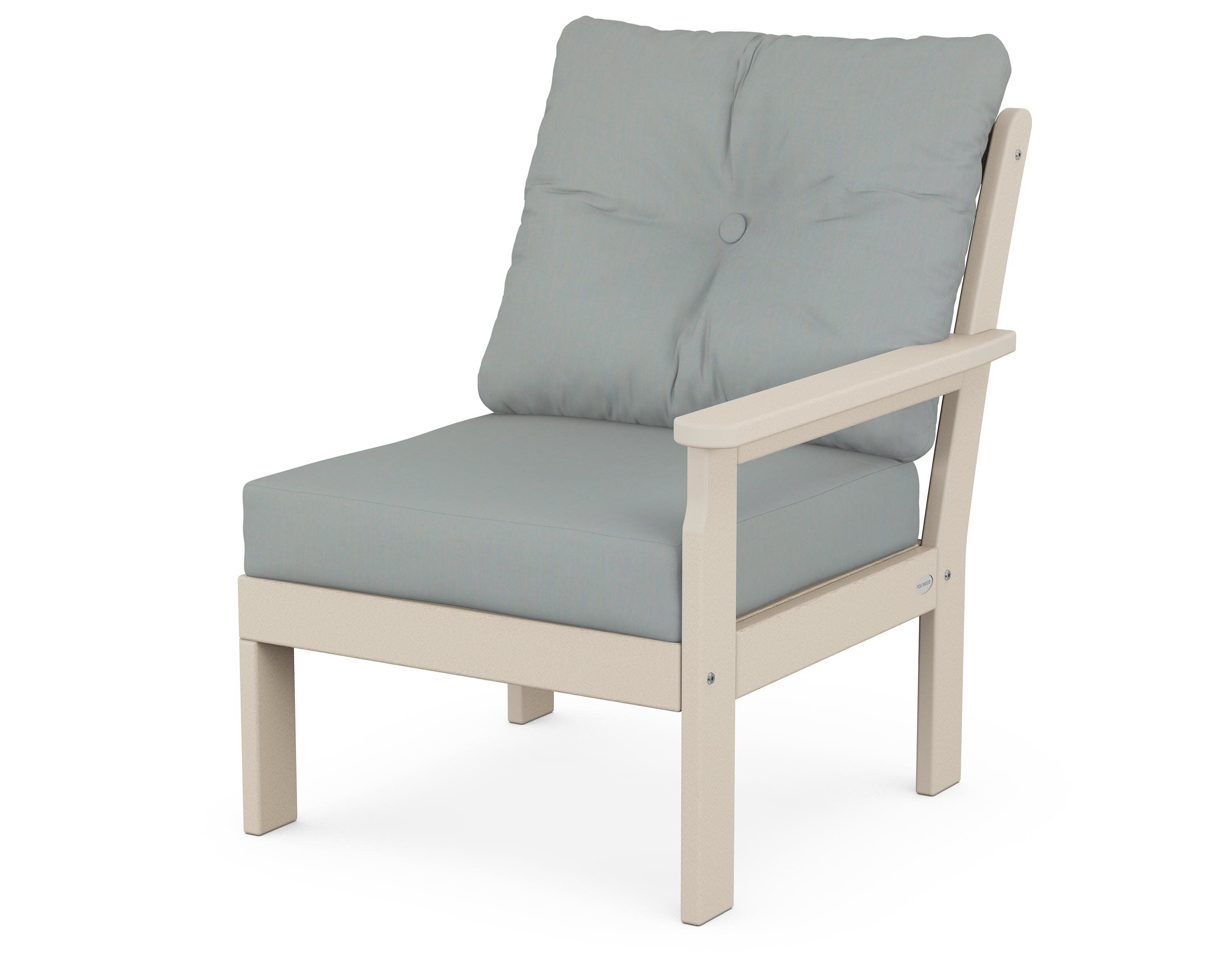 Vineyard Modular Right Arm Chair in Sand / Spa