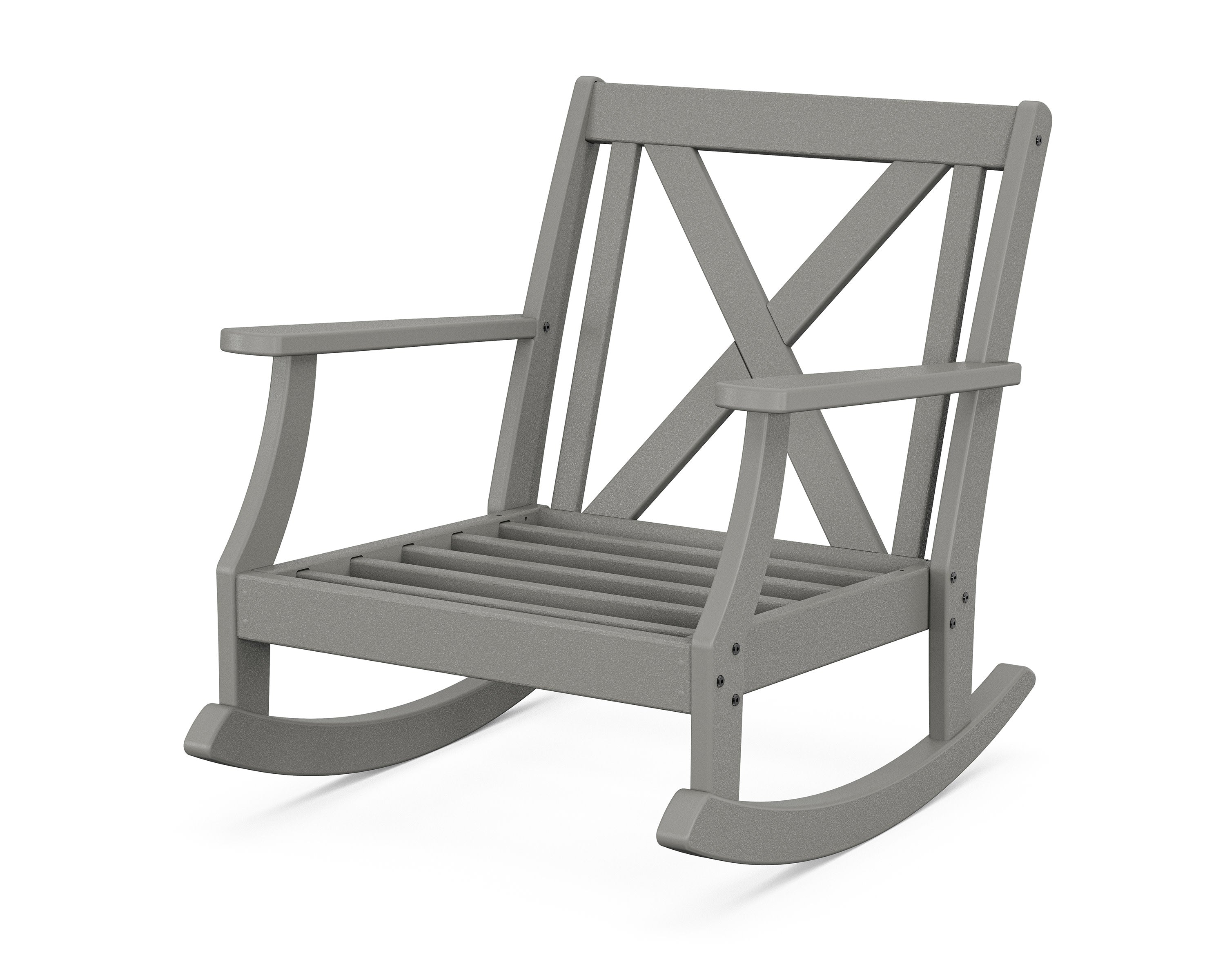 Braxton Deep Seating Rocking Chair Frame in Slate Grey