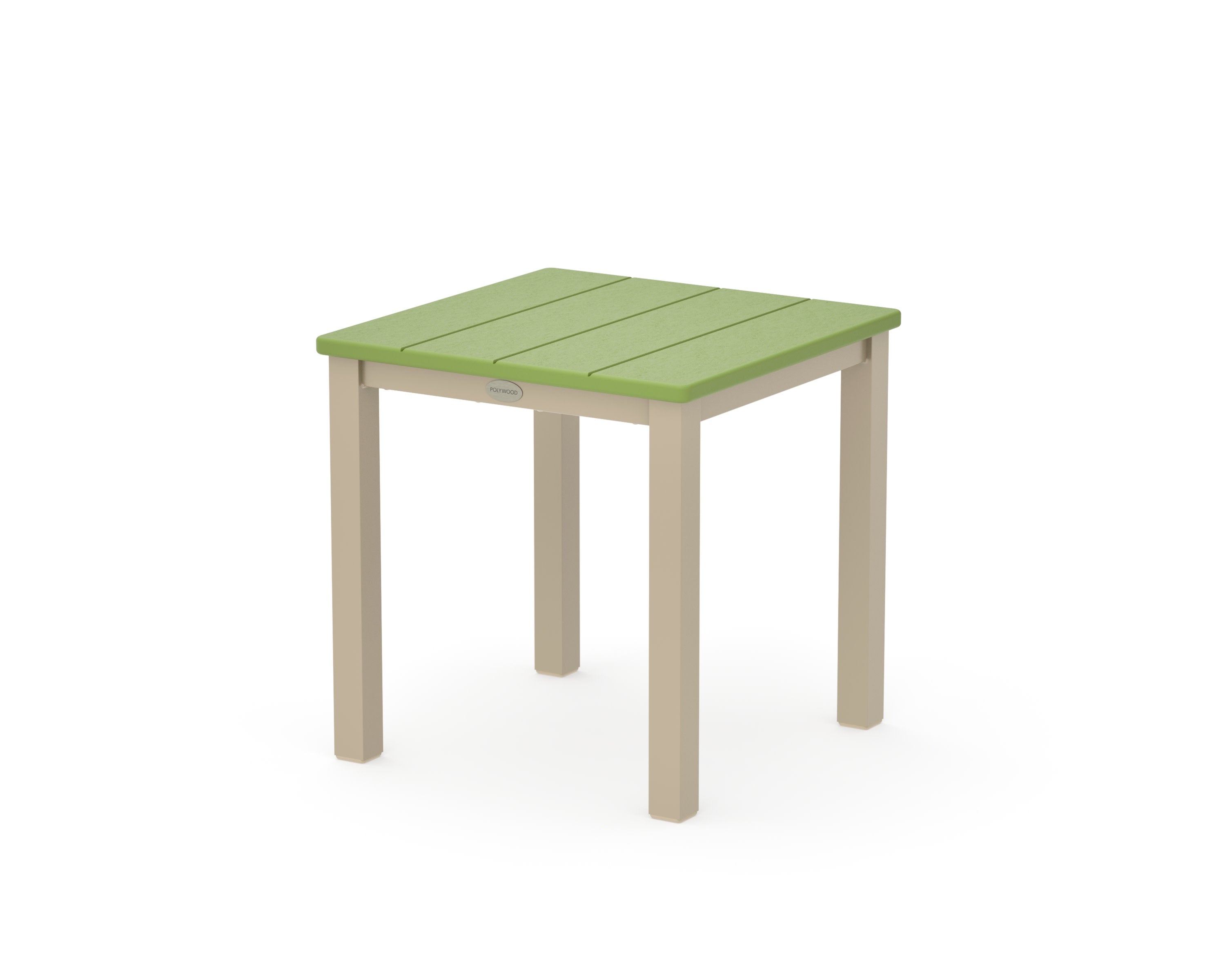 Main Street 18" Side Table in Sand / Lime