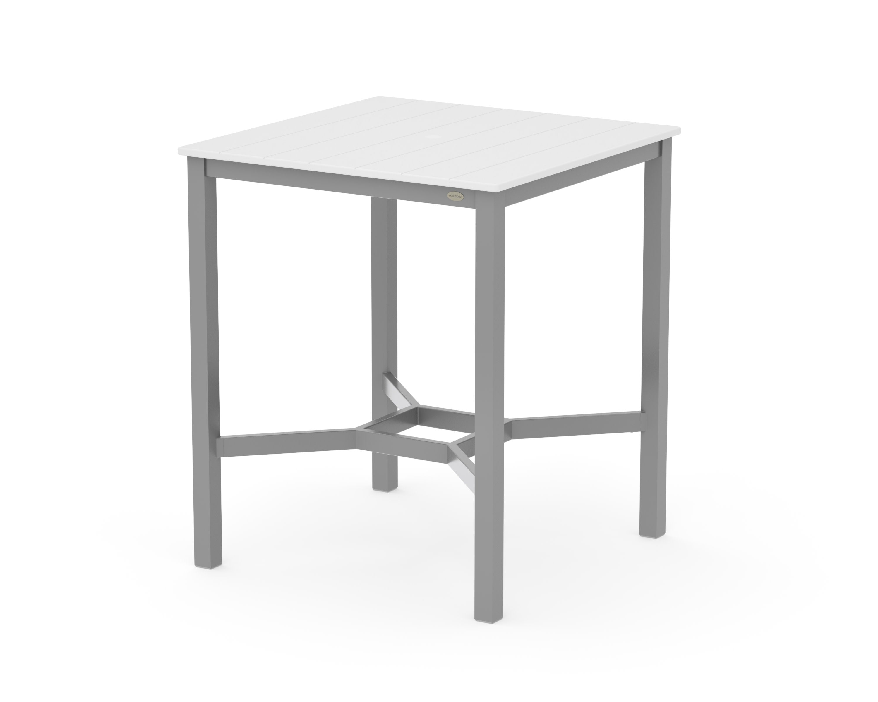 Main Street 36 x 36 Bar Table in Sand / White