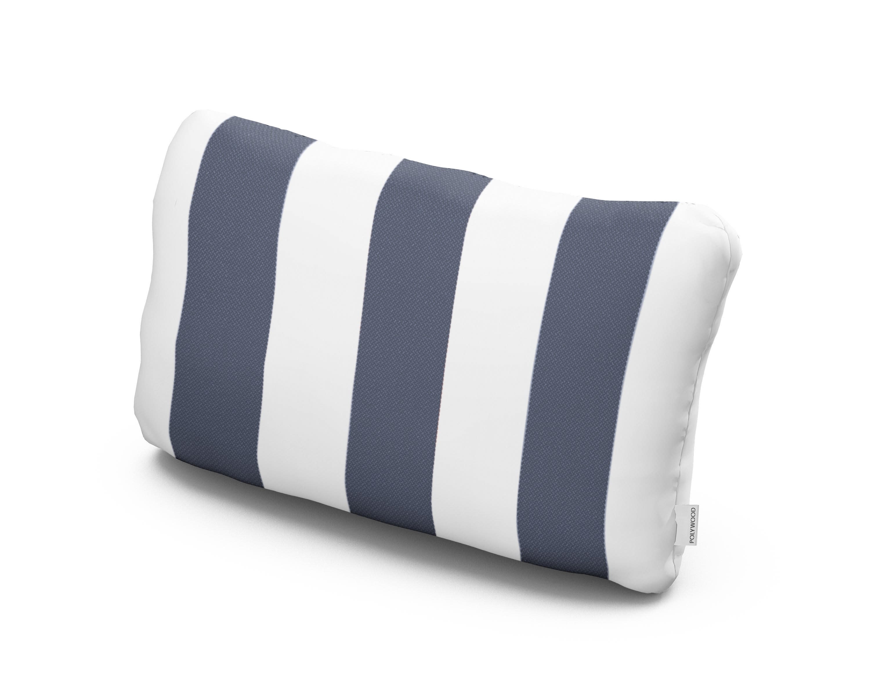Outdoor Lumbar Pillow in Montdor Navy