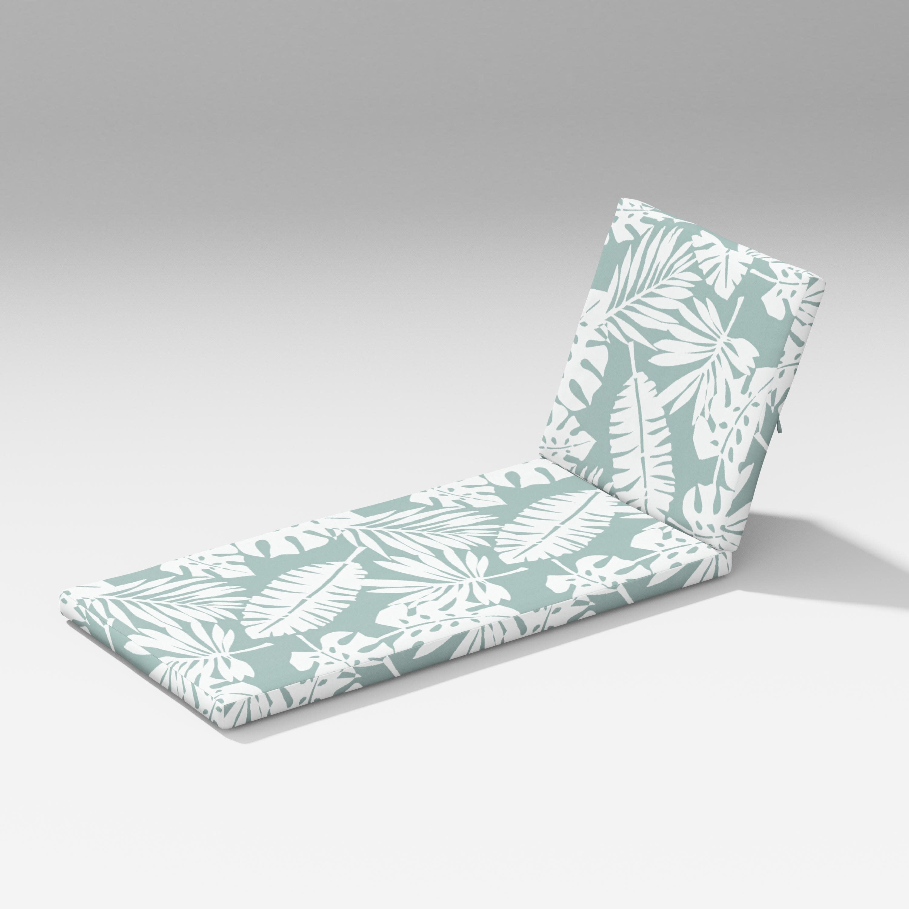 Latitude Chaise Lounge Full Cushion in Leaf Glacier Spa