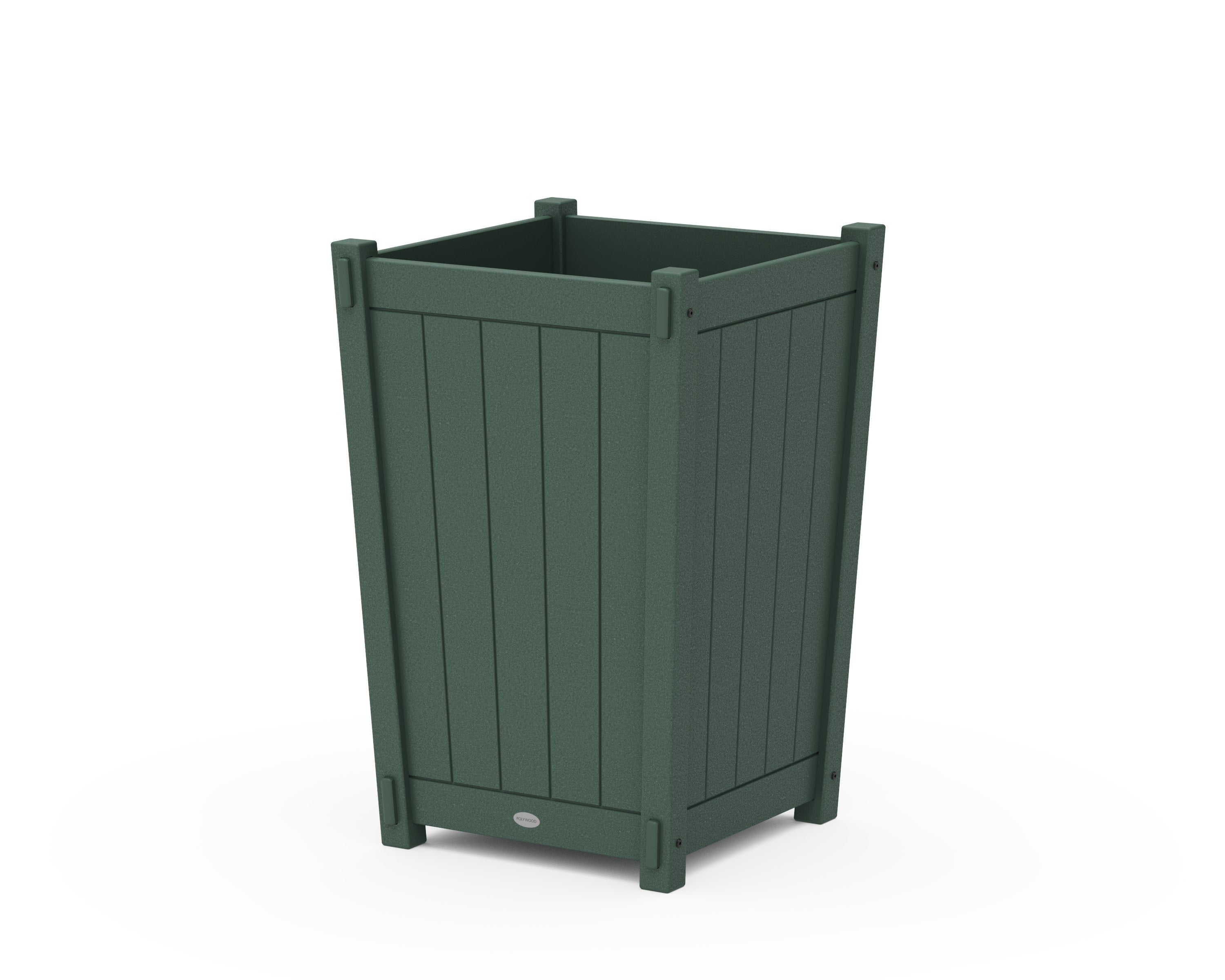 Vineyard Large Tapered Square Planter Box in Green
