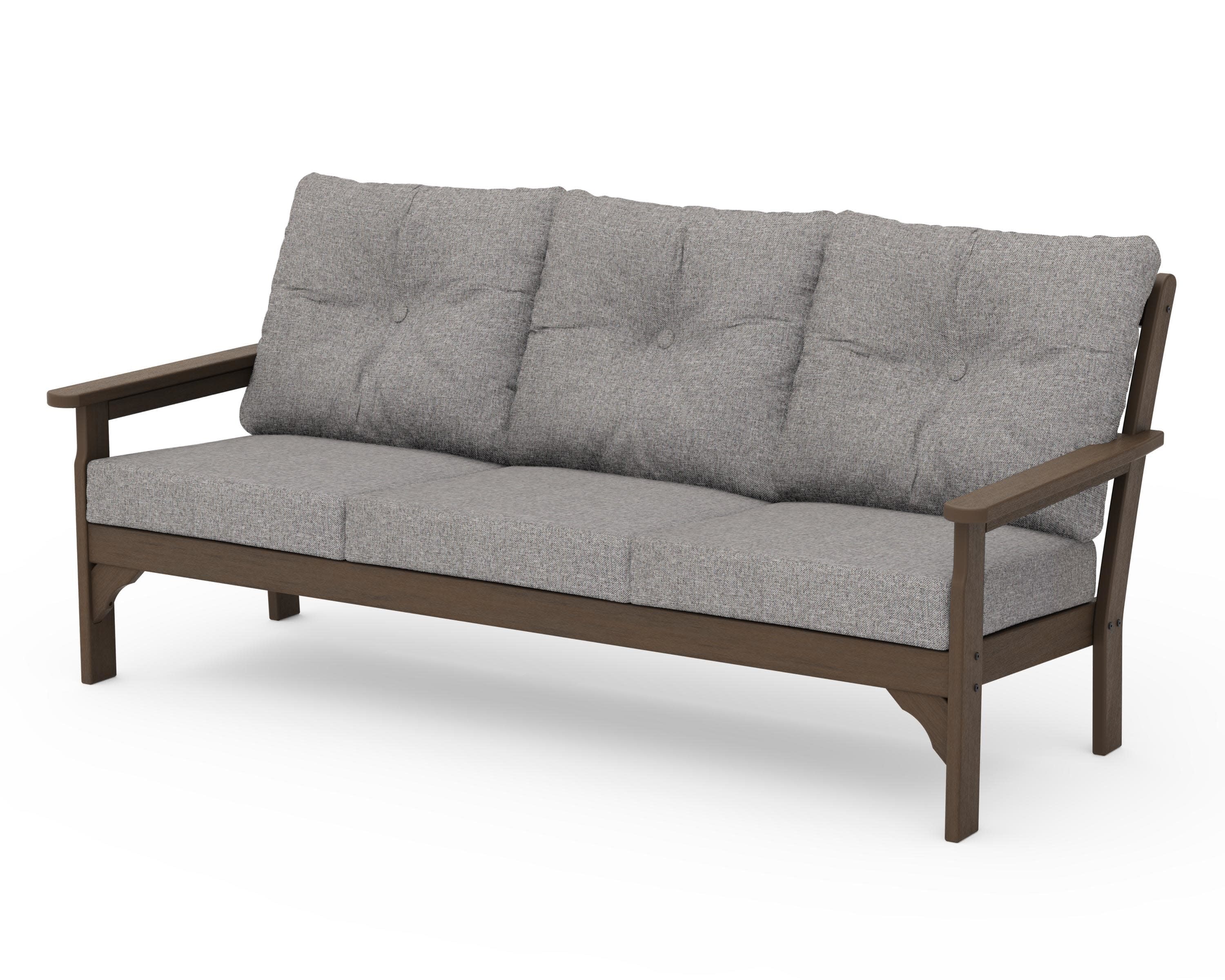 Vineyard Deep Seating Sofa in Kona / Grey Mist