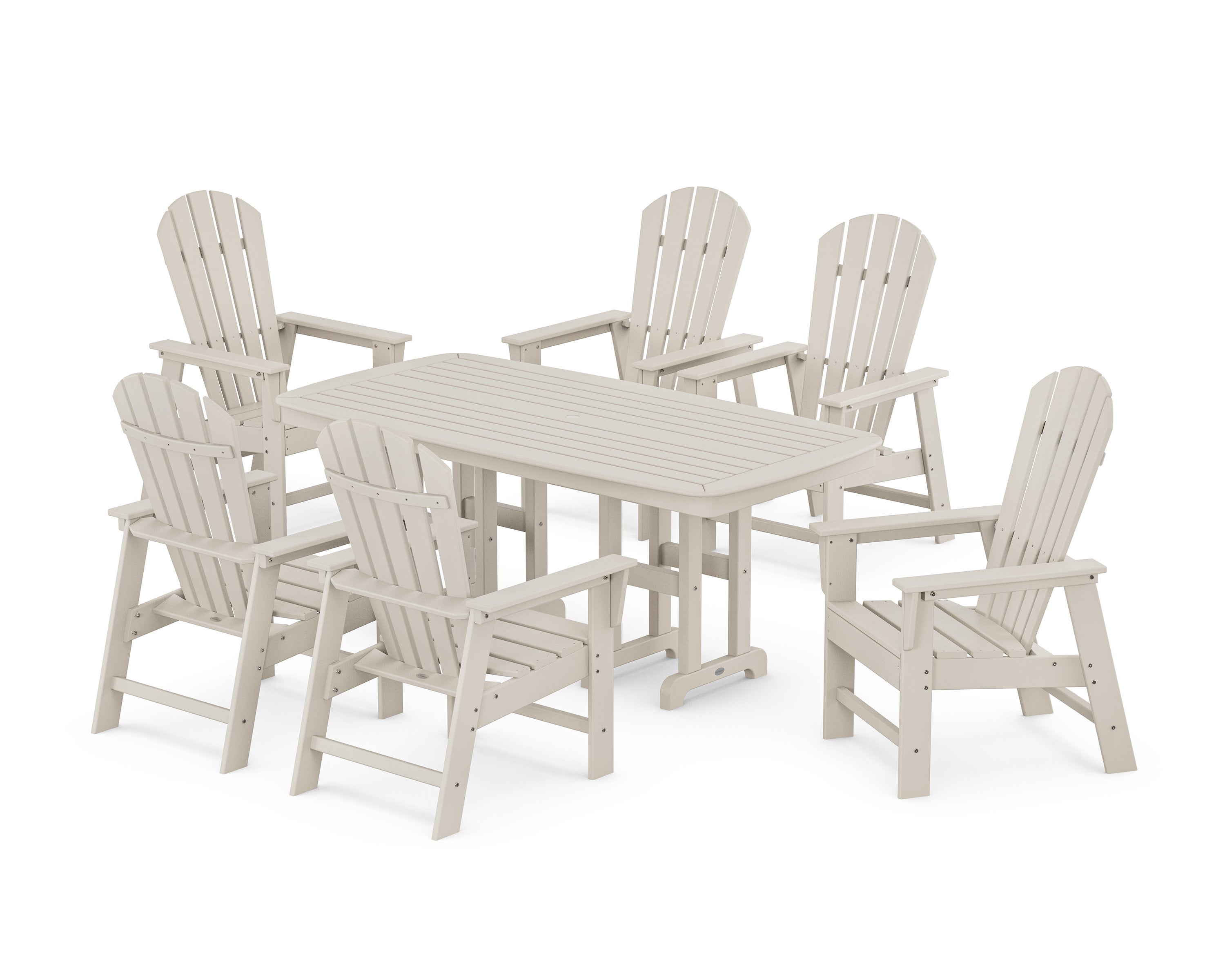 South Beach 7-Piece Dining Set in Sand