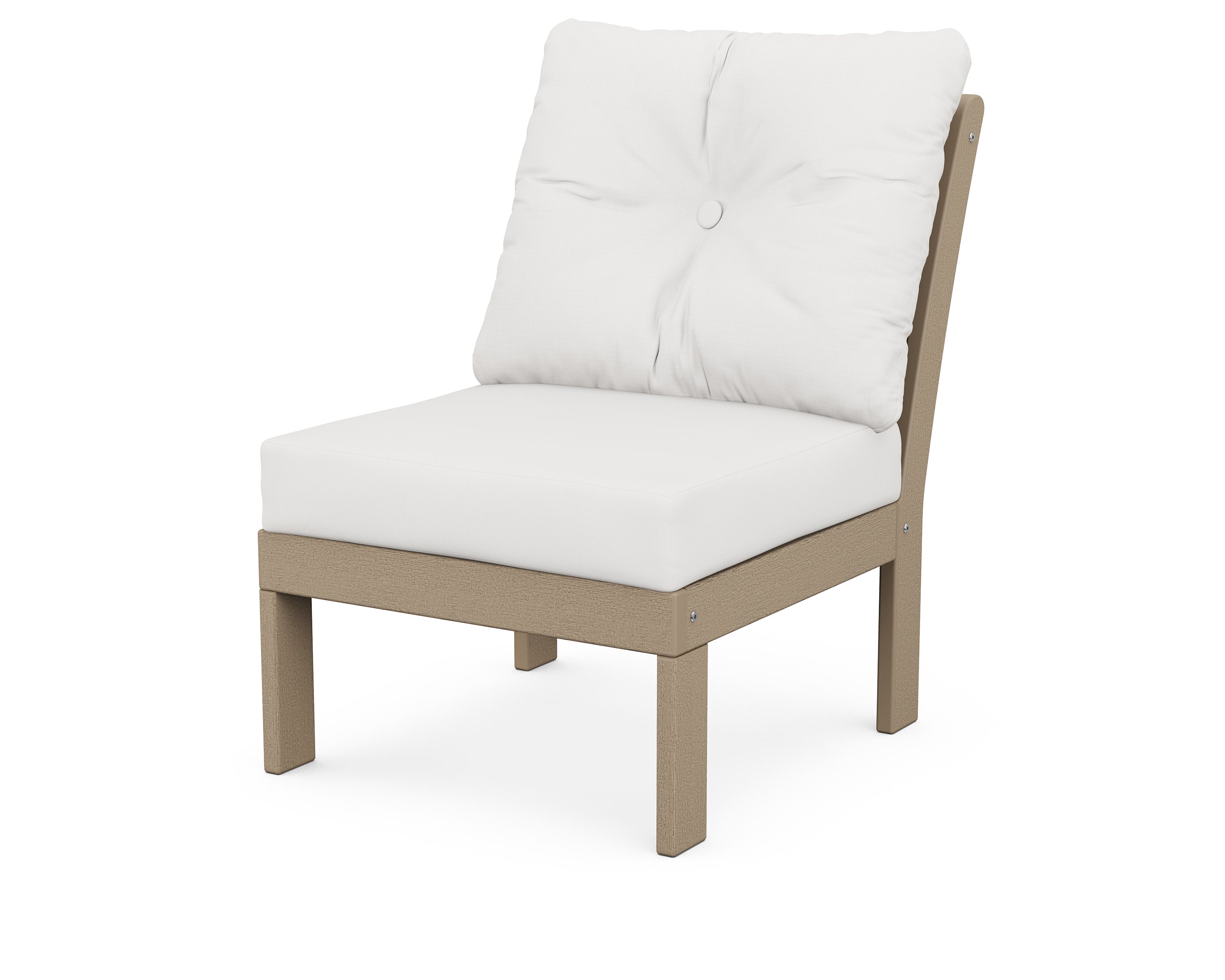 Vineyard Modular Armless Chair in Vintage Sahara / Natural Linen