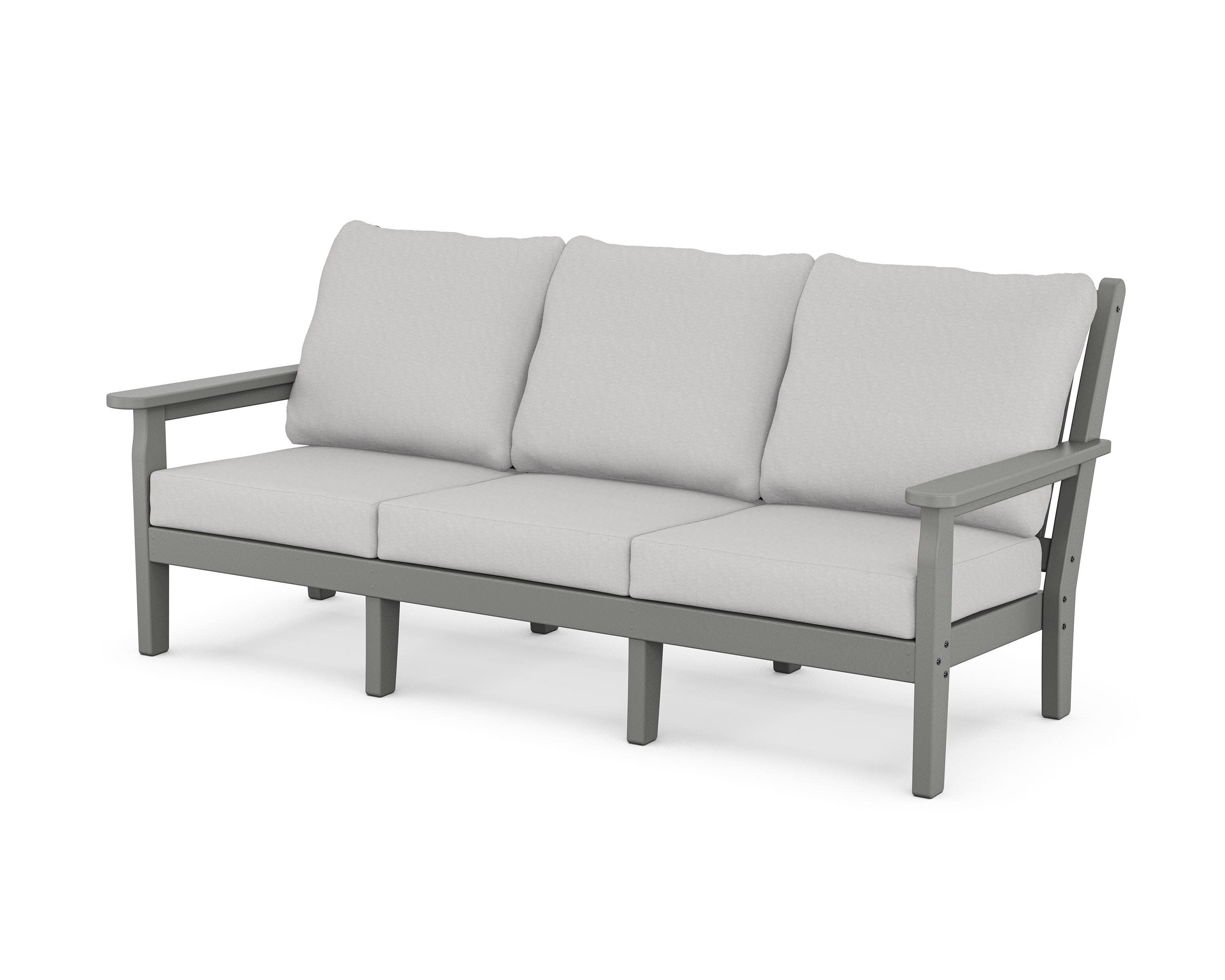 Chippendale Deep Seating Sofa in Slate Grey / Diamond in the Rough