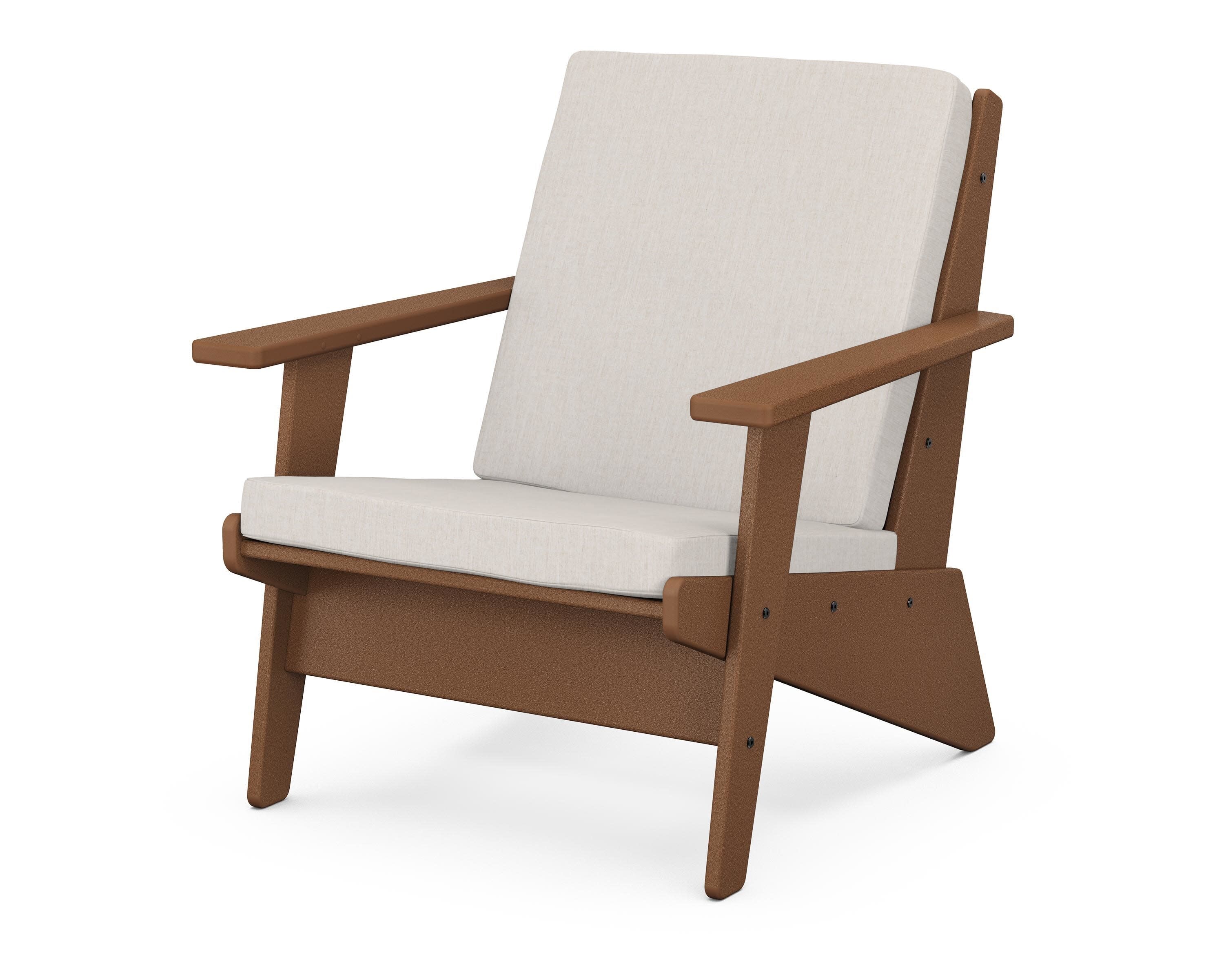 Riviera Modern Lounge Chair in Teak / Cast Ash