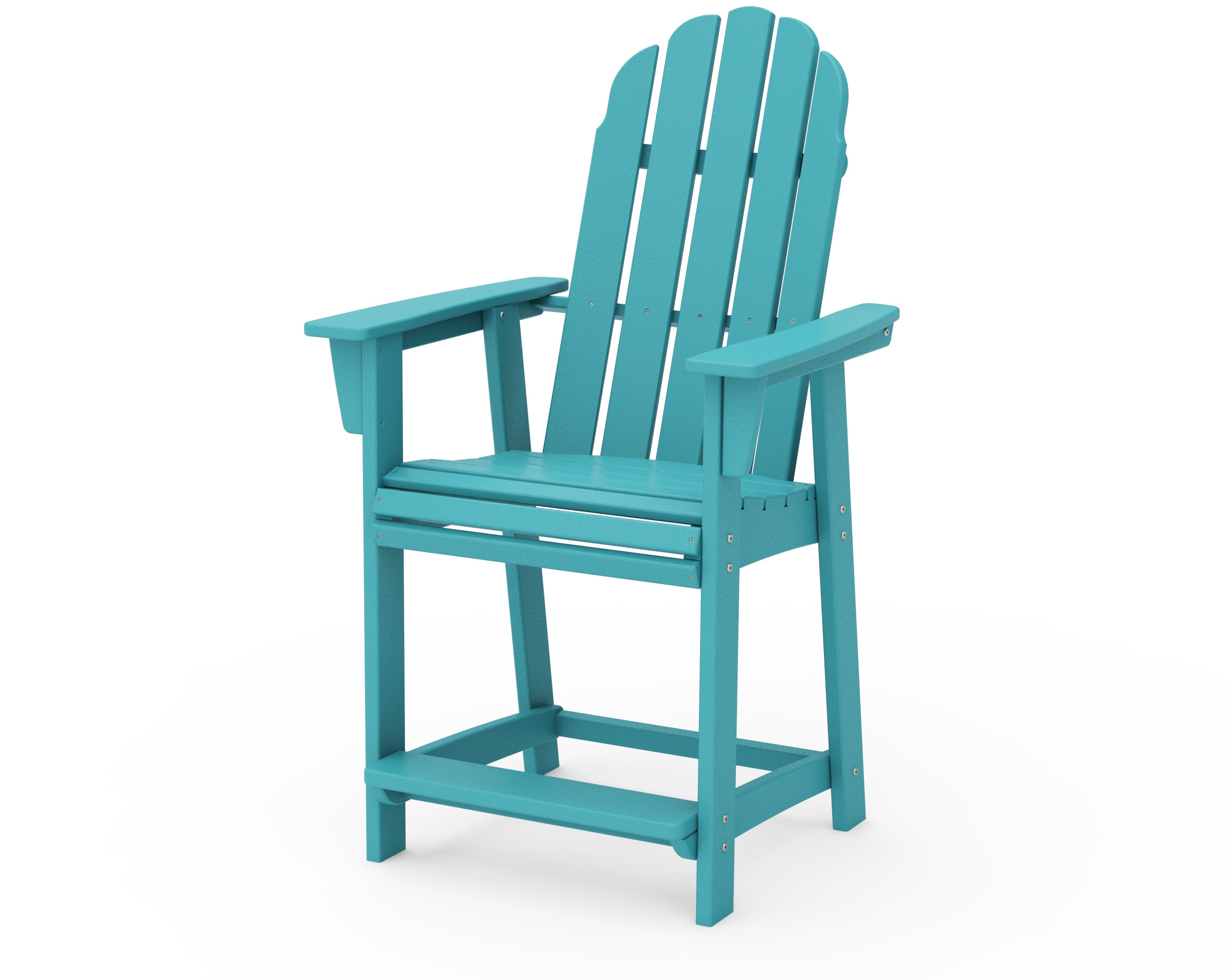 Vineyard Curveback Adirondack Counter Chair in Aruba