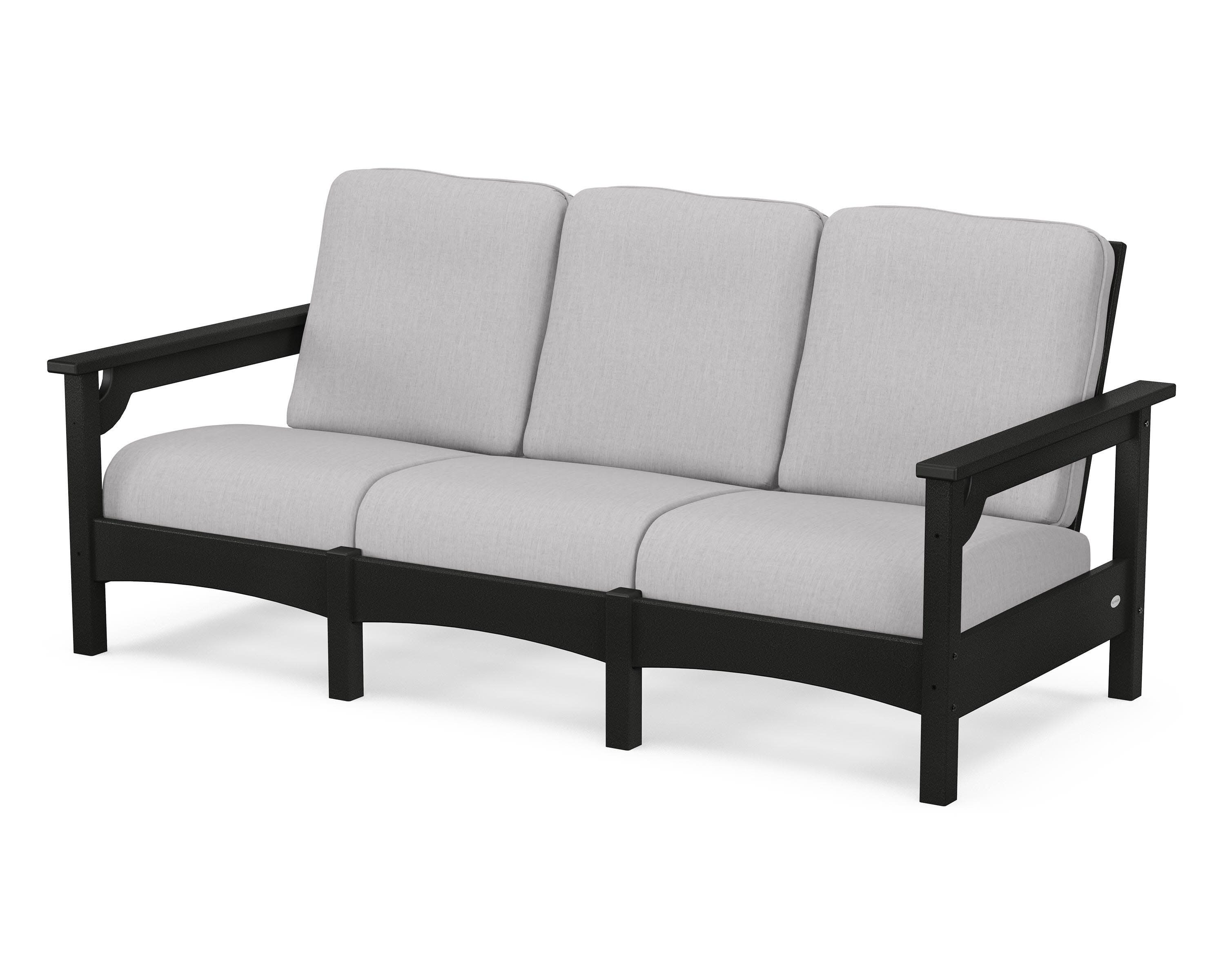 Club Sofa in Black / Granite