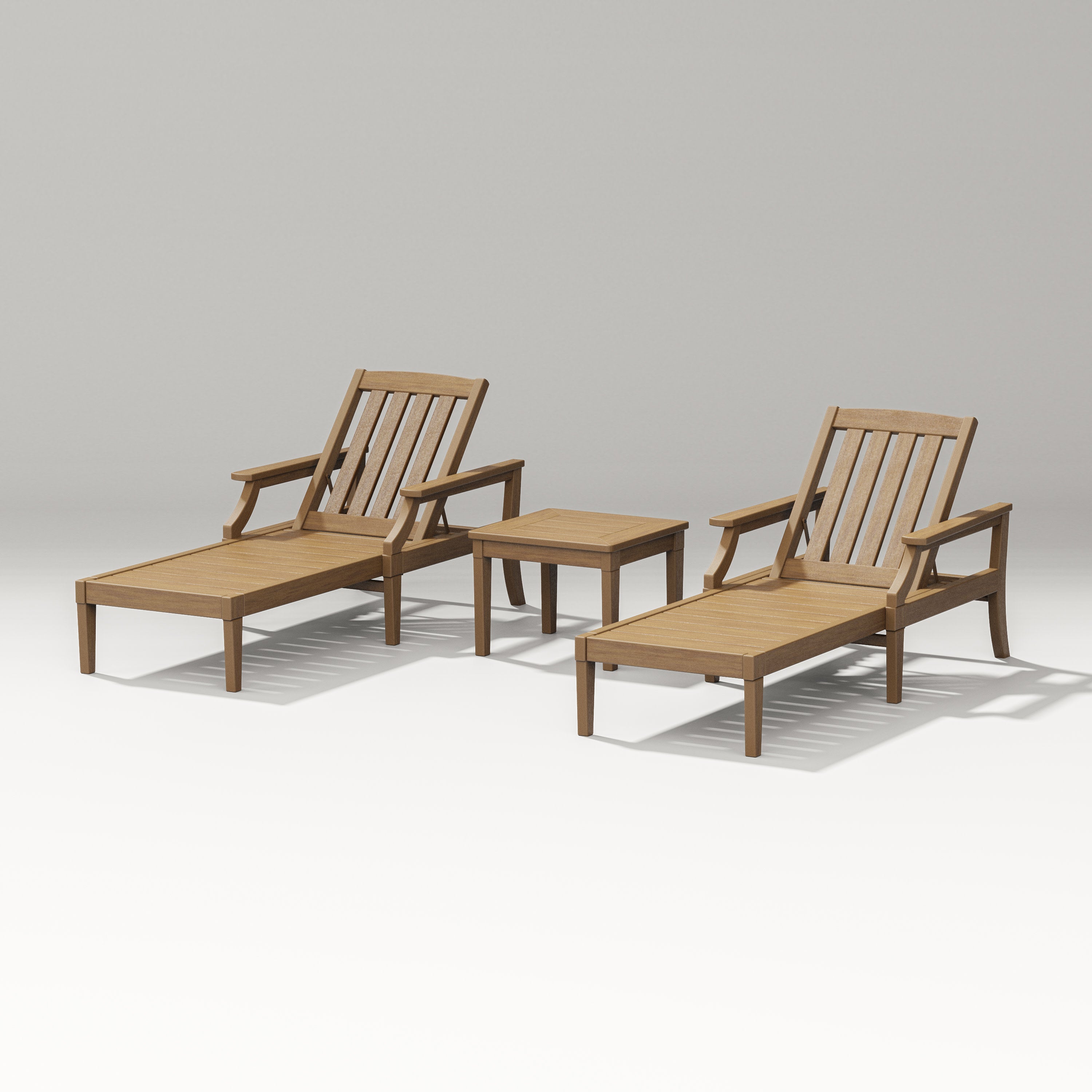 Estate 3-Piece Chaise Lounge Set in Natural