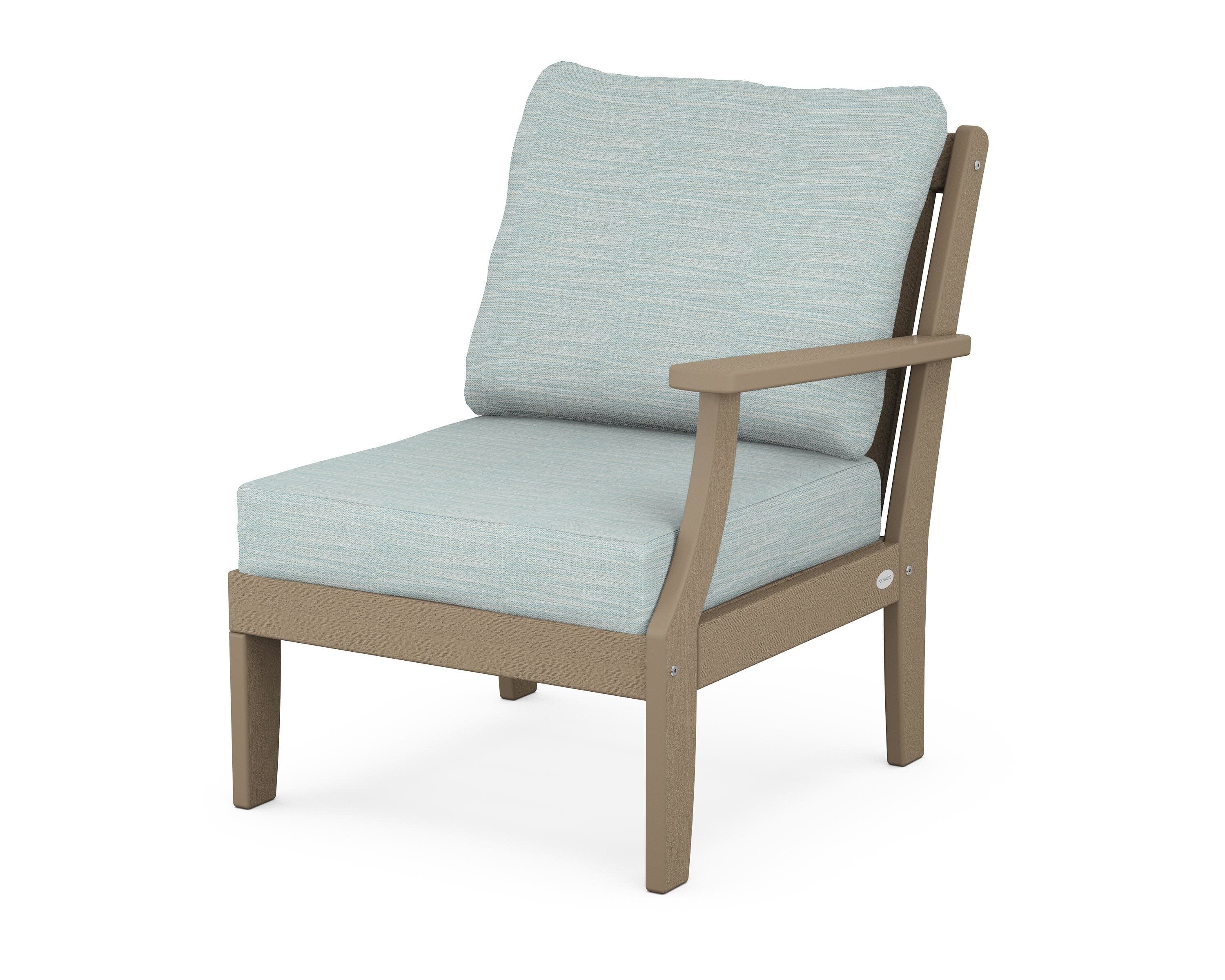 Braxton Modular Right Arm Chair in Vintage Sahara / Soothe Mist