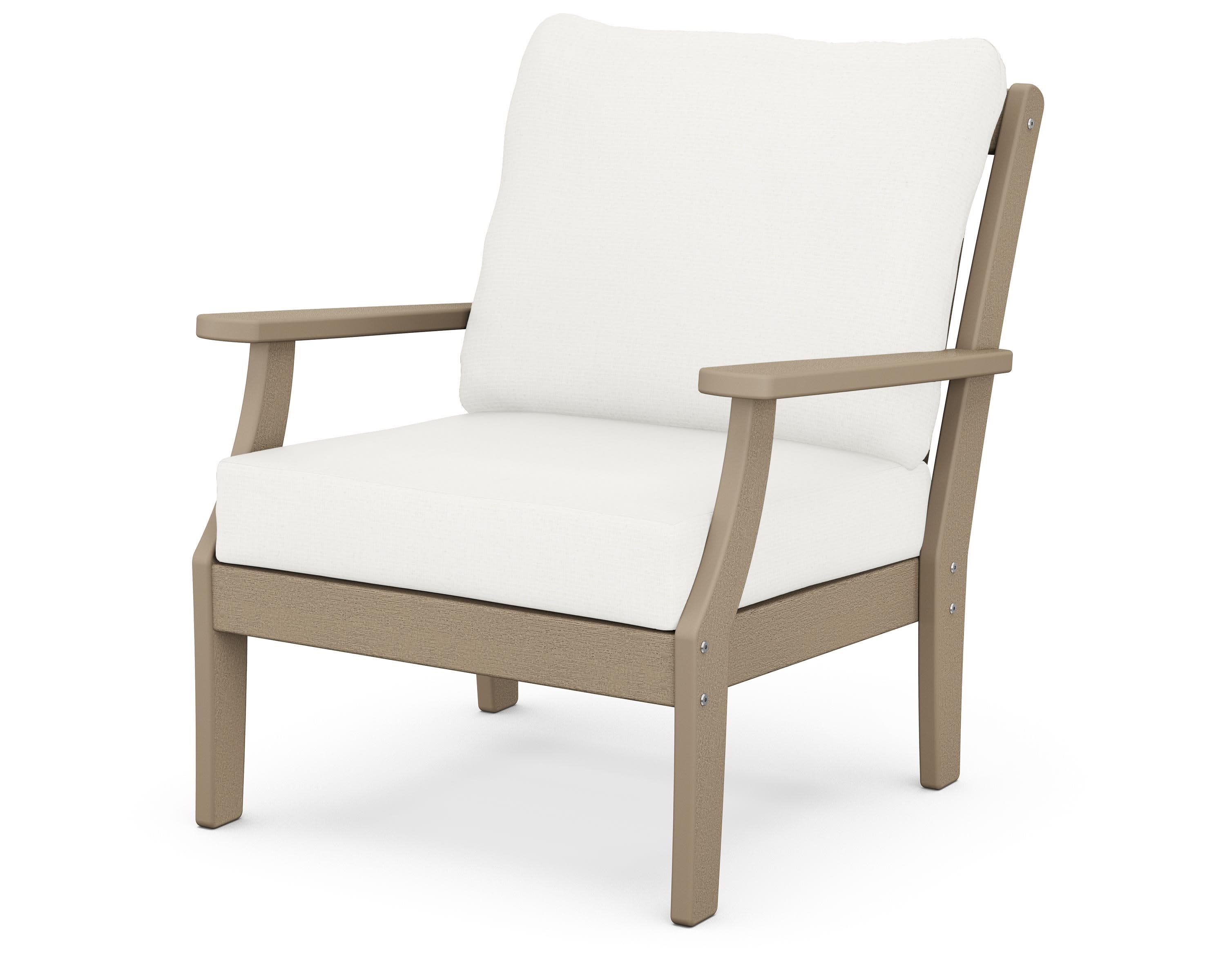 Braxton Deep Seating Chair in Vintage Sahara / Natural Linen