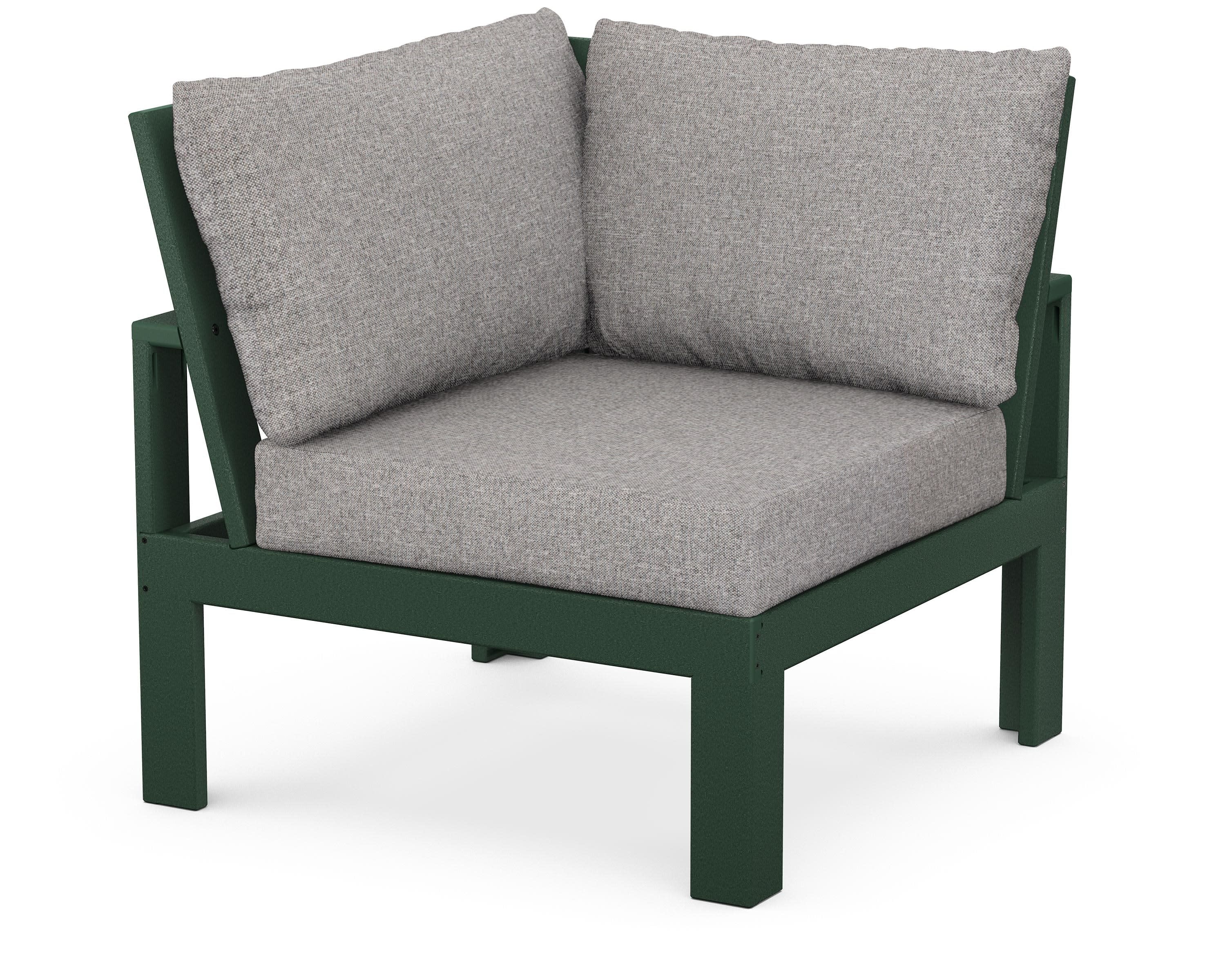 Modular Corner Chair in Green / Grey Mist