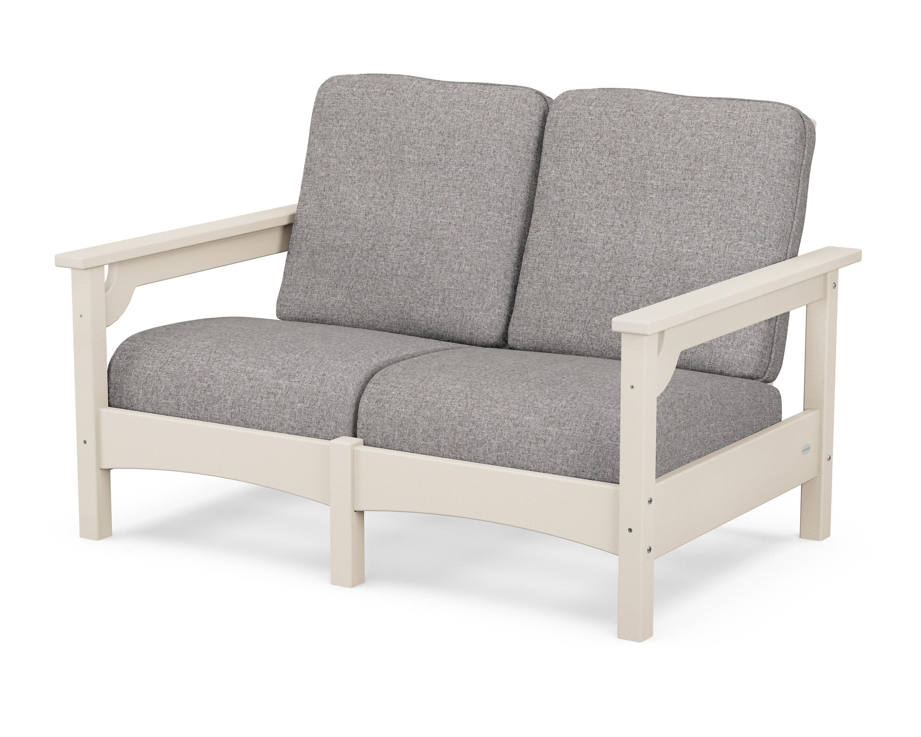 Club Loveseat in Sand / Grey Mist