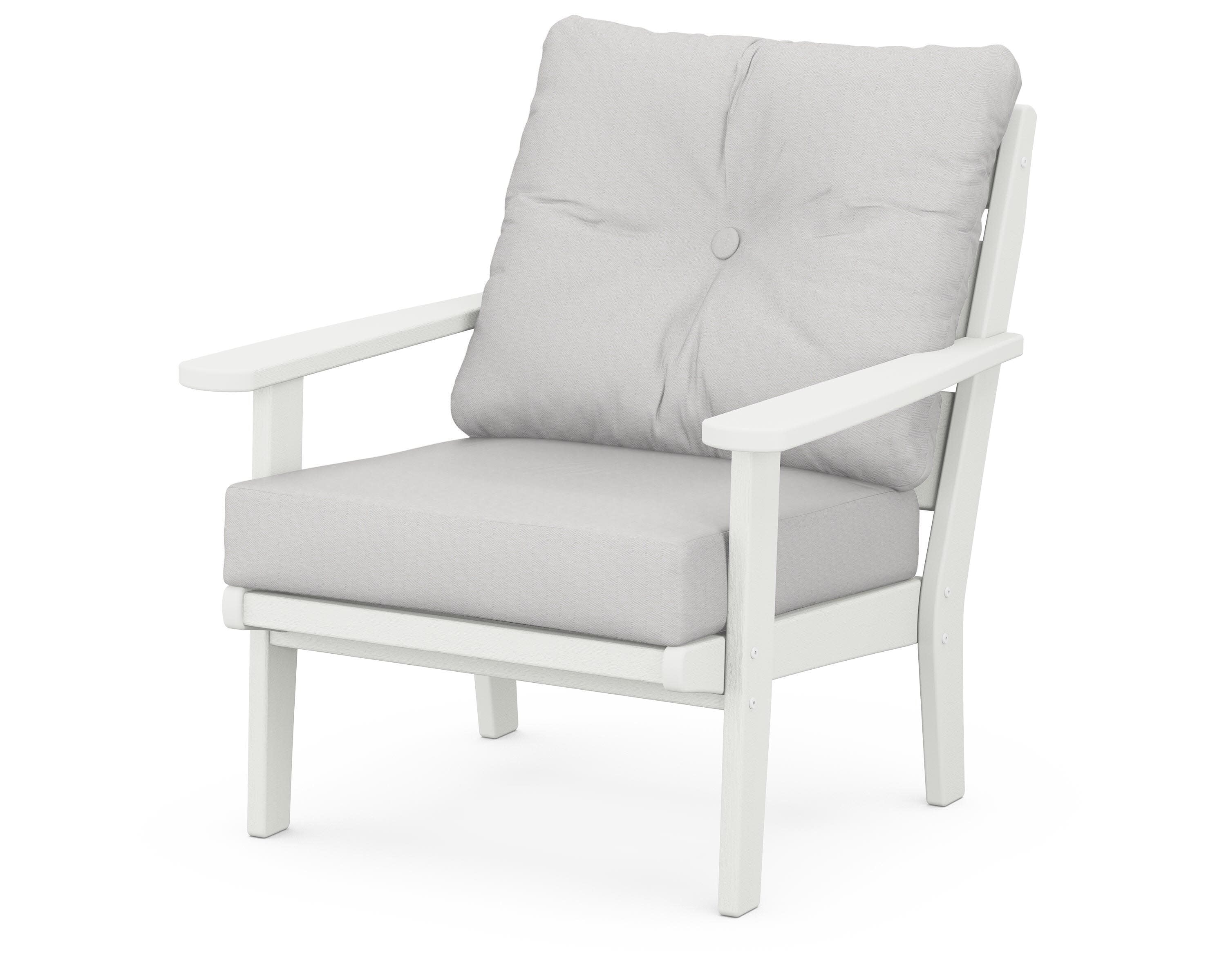 Lakeside Deep Seating Chair in Vintage White / Diamond in the Rough