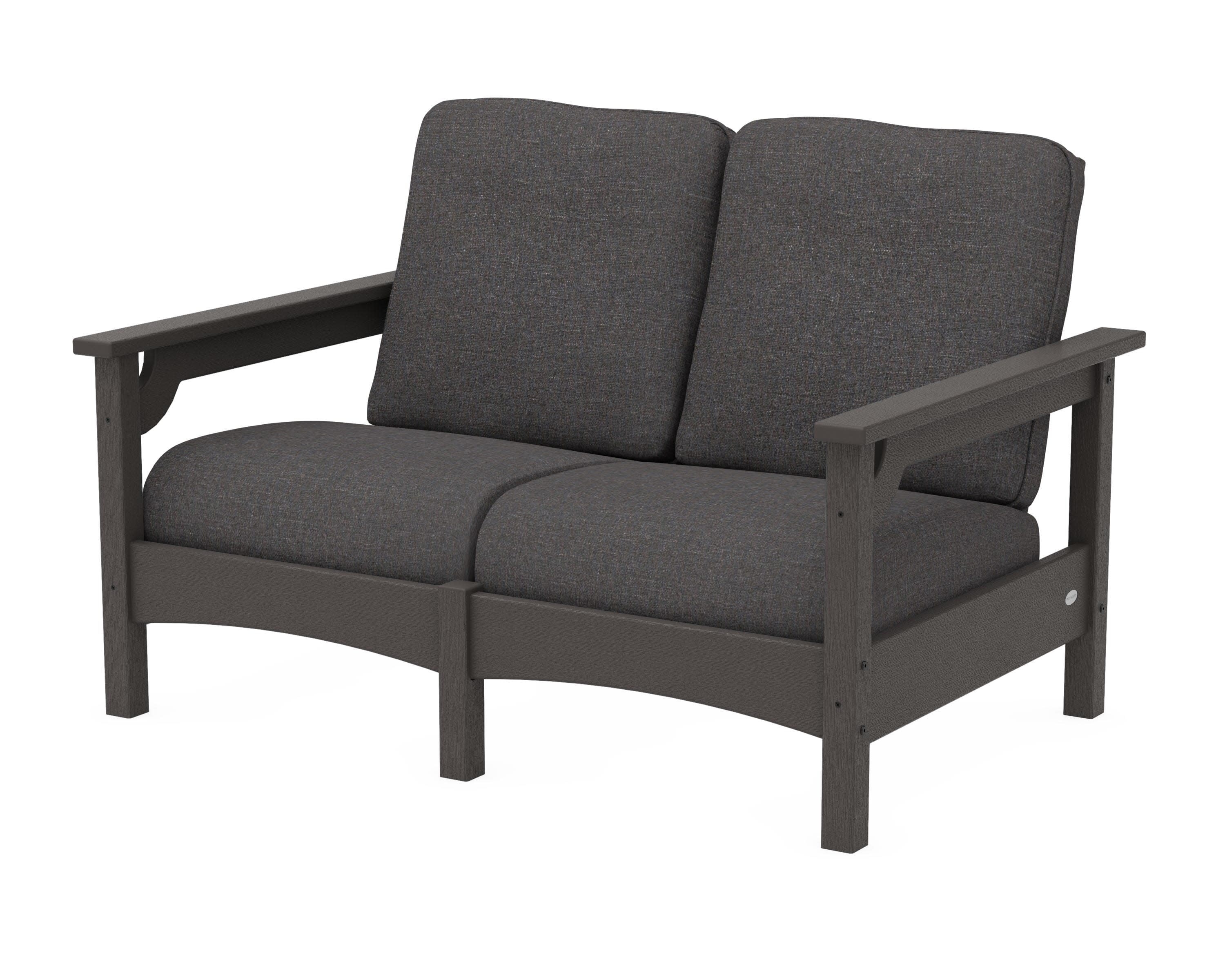 Club Loveseat in Vintage Coffee / Ash Charcoal