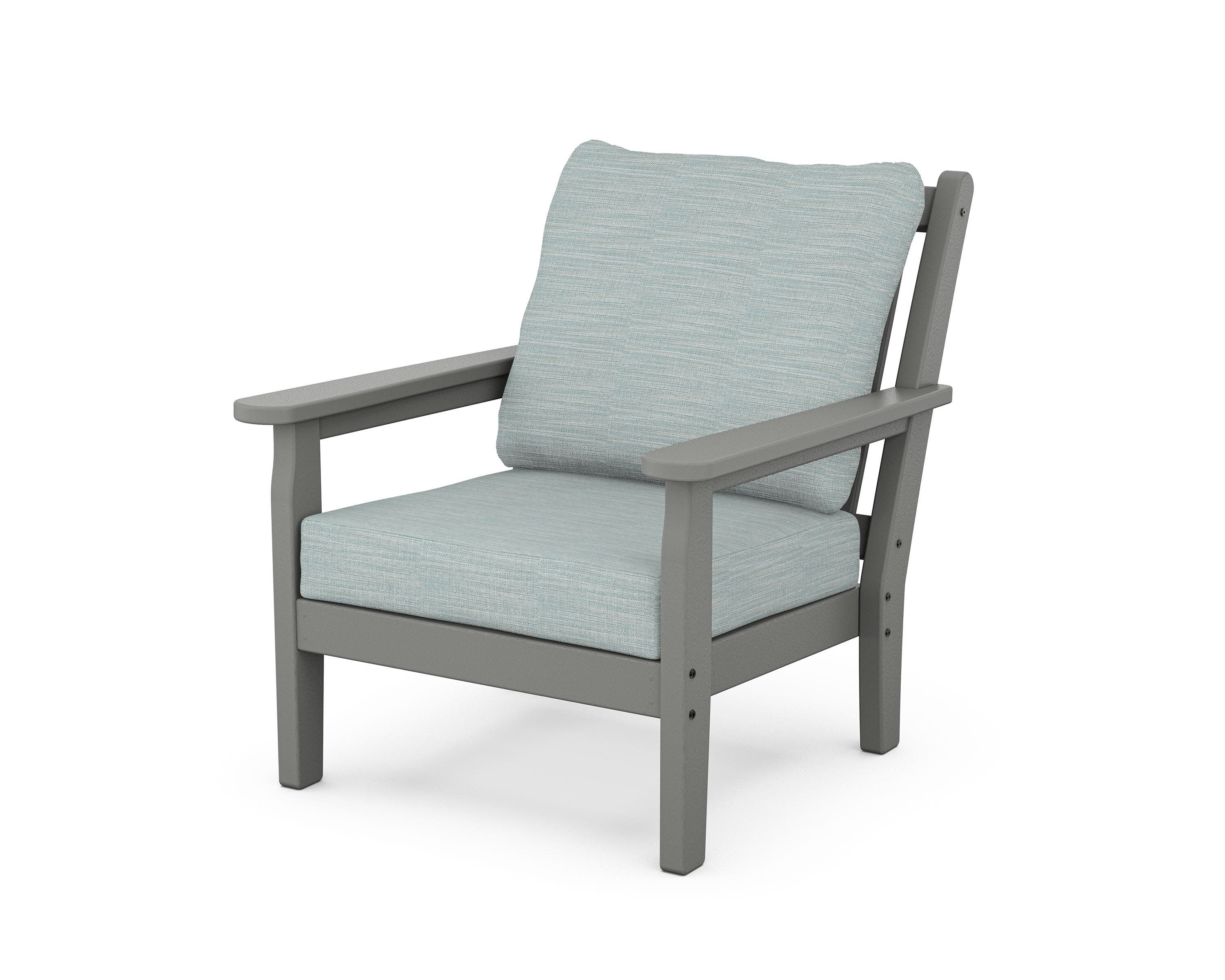 Chippendale Deep Seating Chair in Slate Grey / Soothe Mist