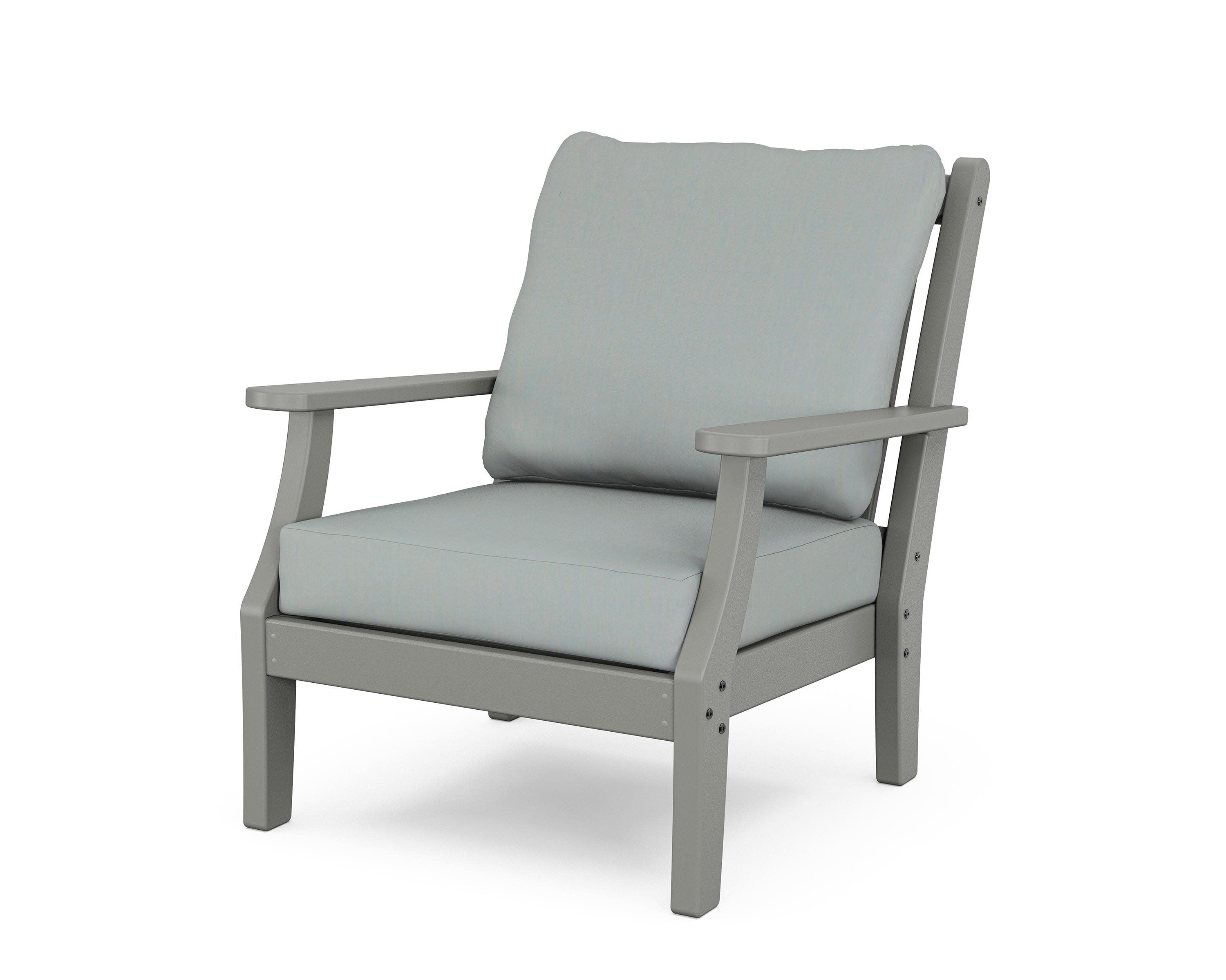 Wovendale Deep Seating Chair in Slate Grey / Spa