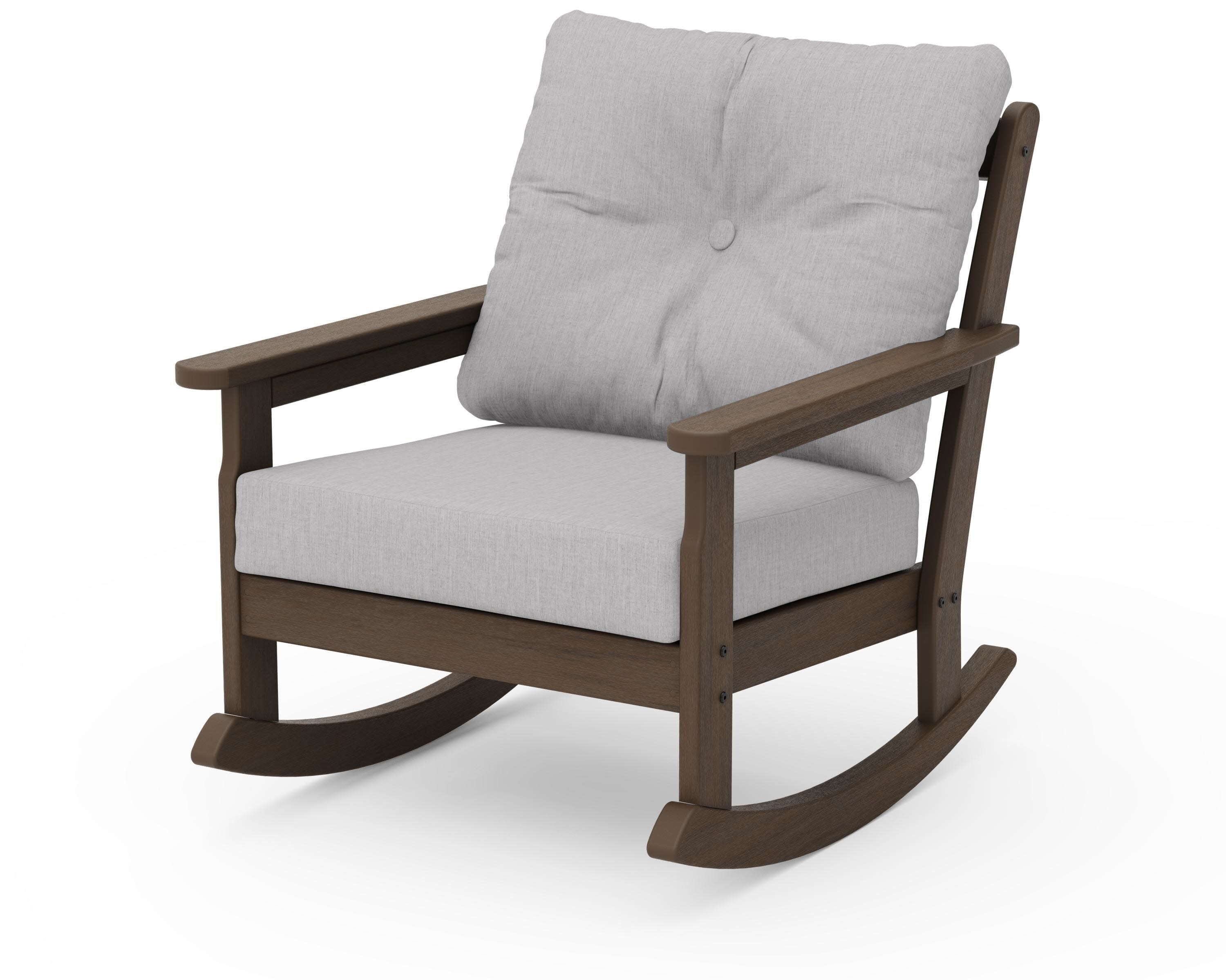 Vineyard Deep Seating Rocking Chair in Kona / Granite