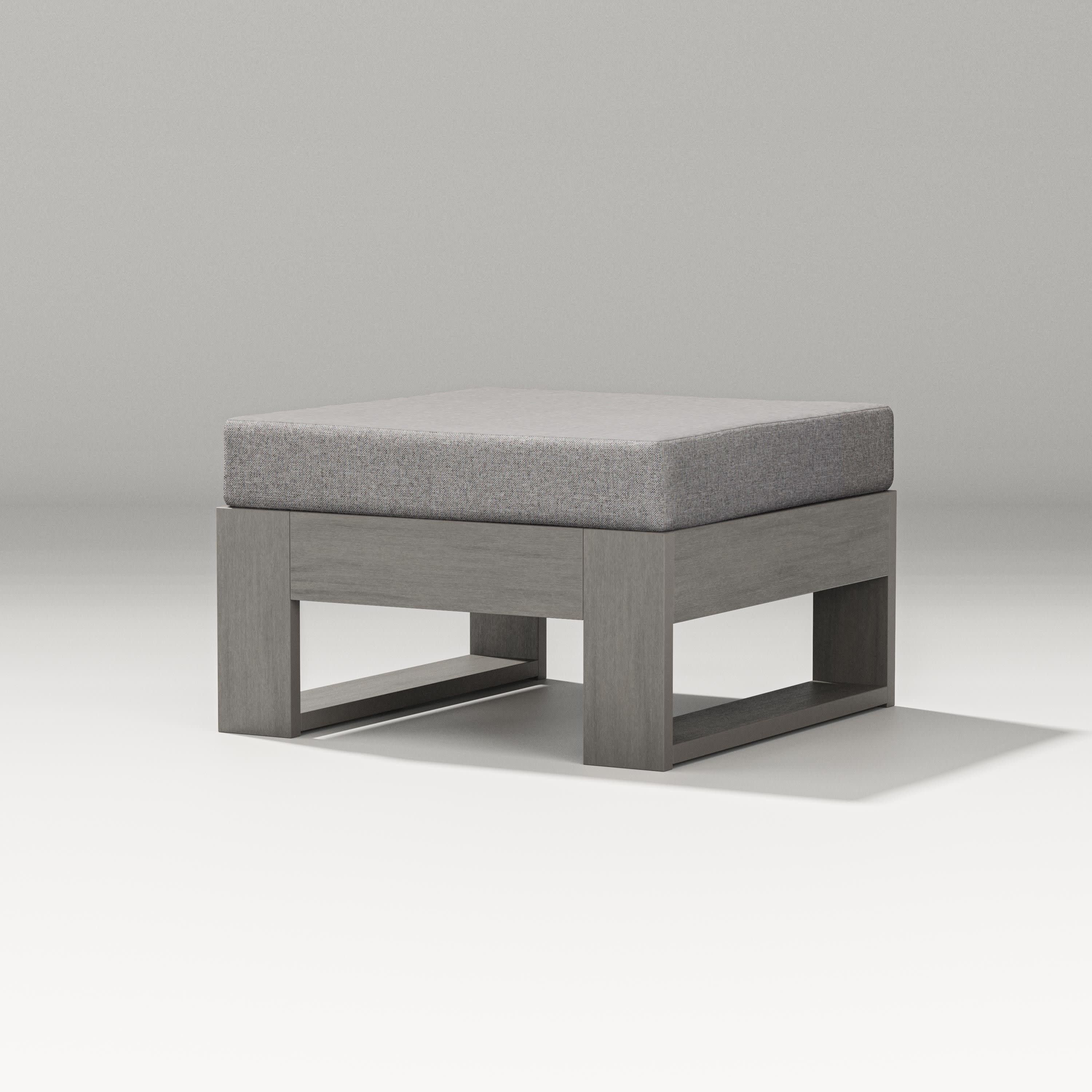 Latitude Lounge Ottoman in Driftwood / Grey Mist