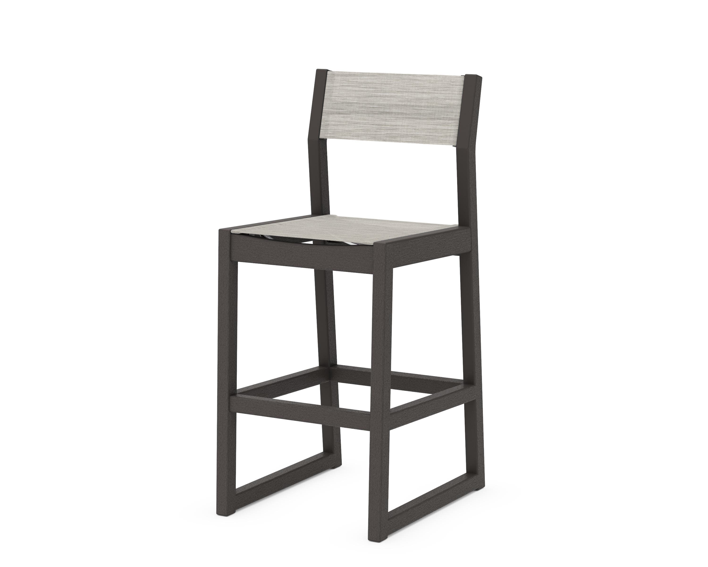 EDGE Sling Bar Side Chair in Vintage Coffee / Birch Sling