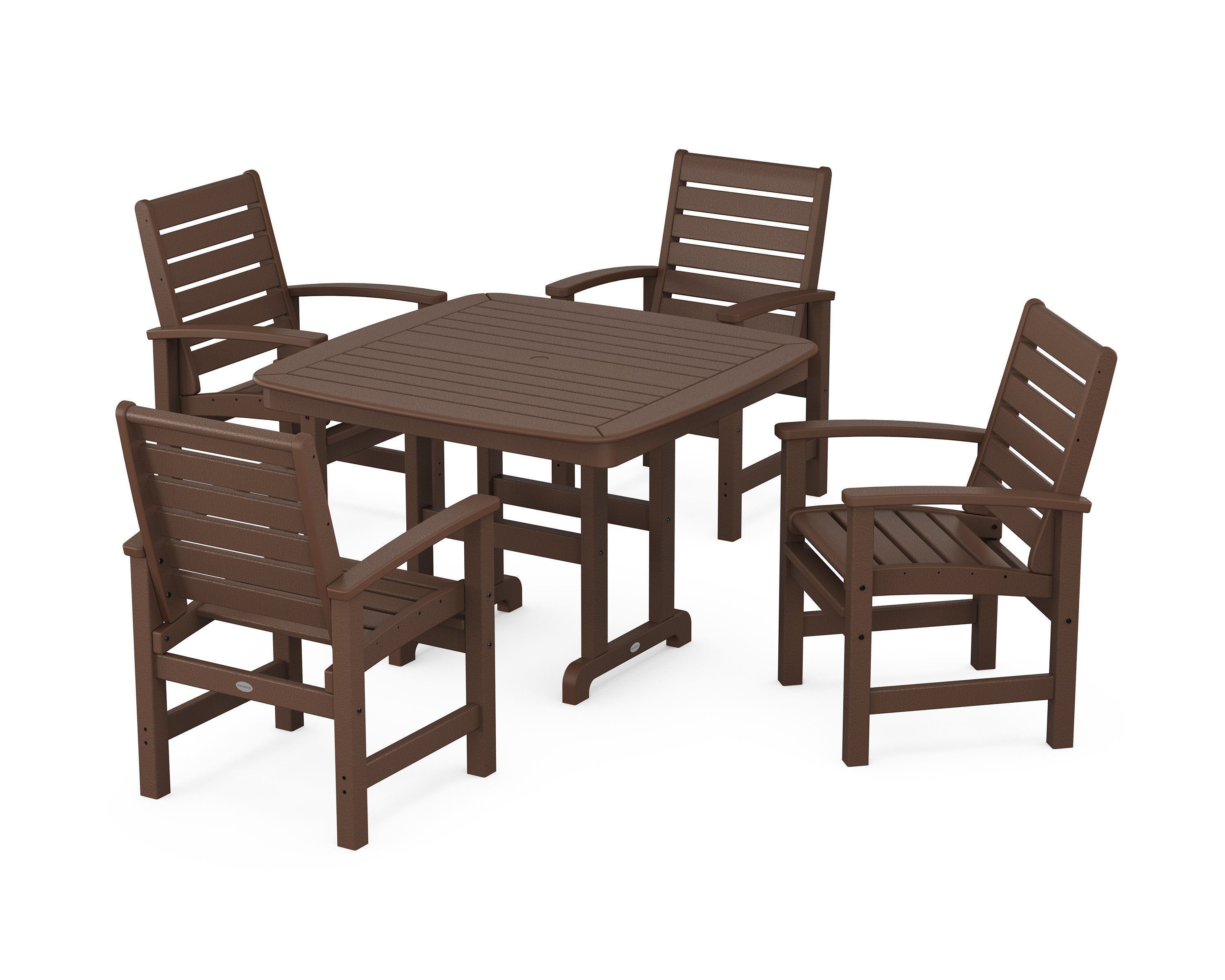 Signature 5-Piece Dining Set in Mahogany
