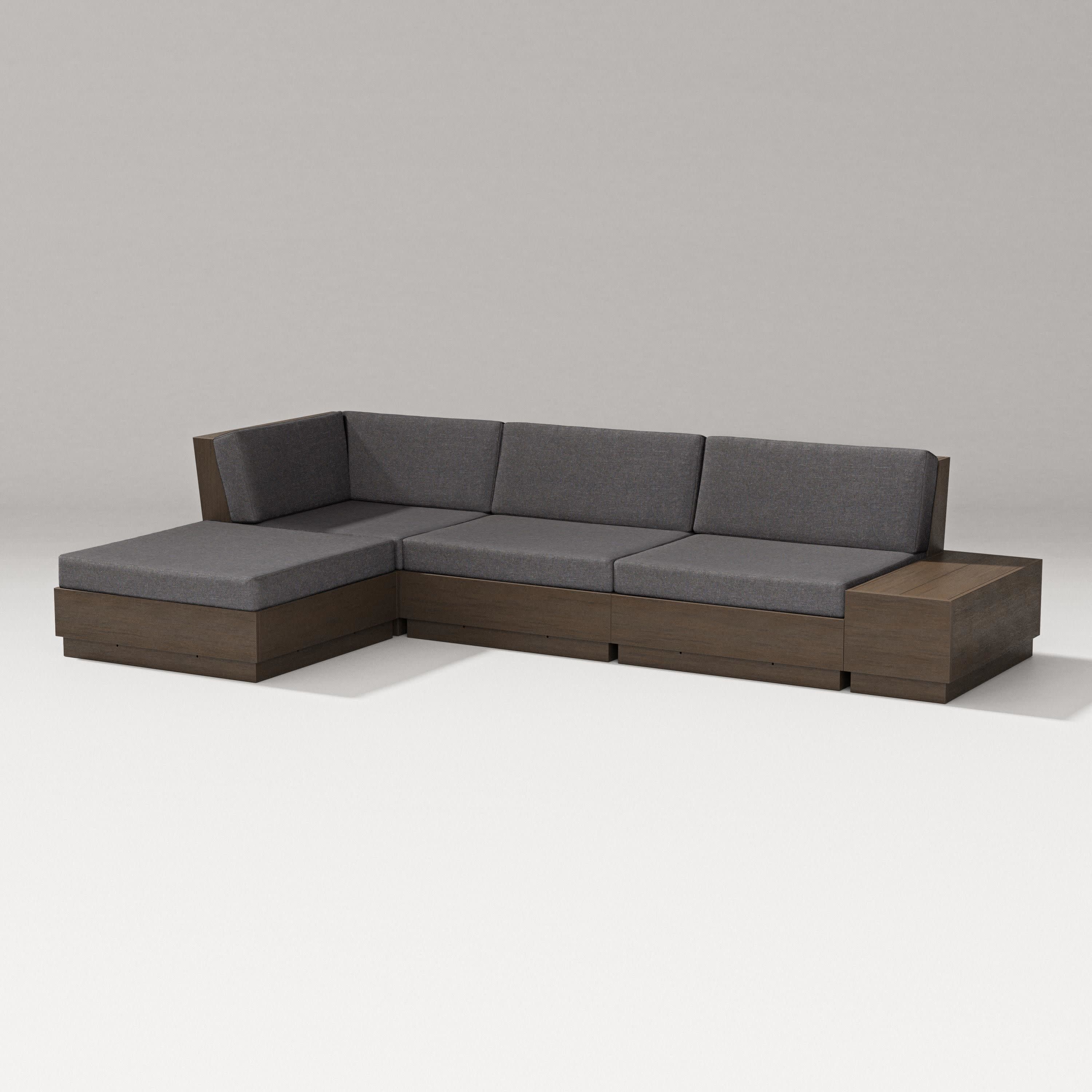 Elevate Chaise Sectional in Kona / Ash Charcoal
