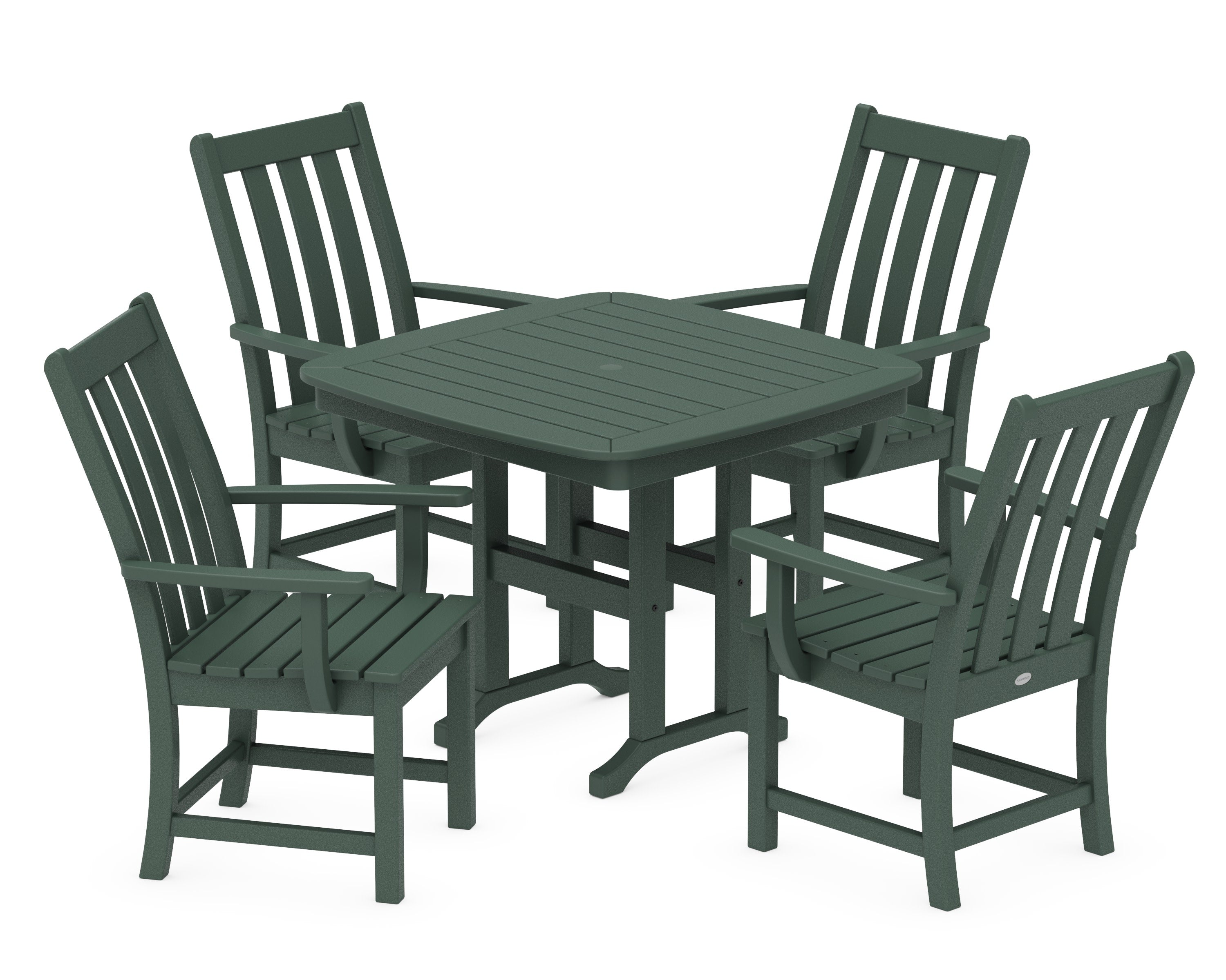 Vineyard 5-Piece Dining Set in Green