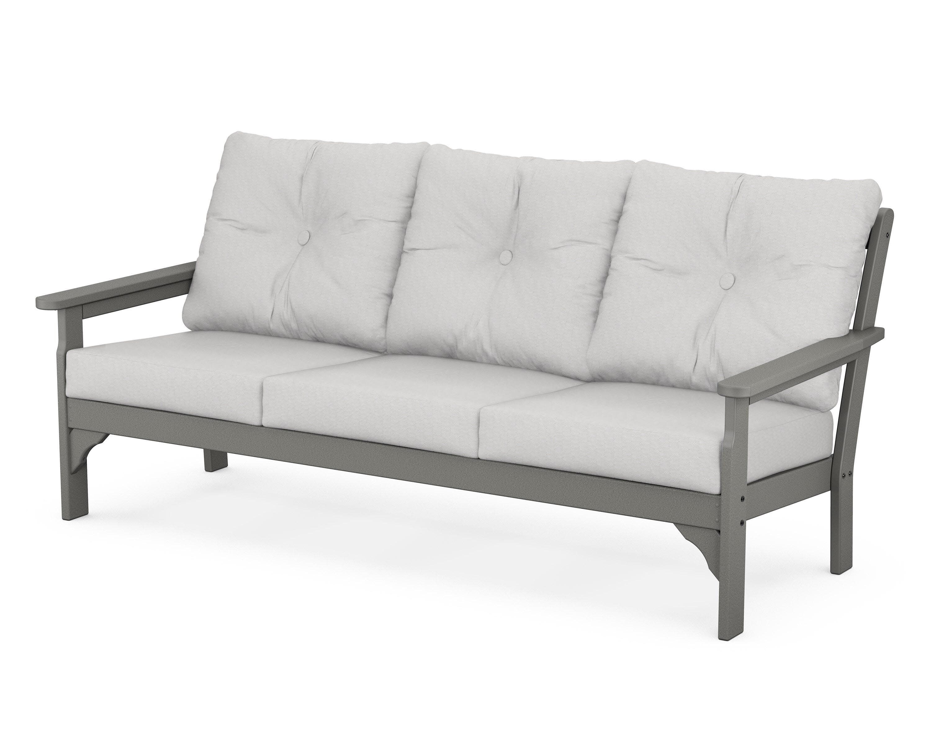 Vineyard Deep Seating Sofa in Slate Grey / Diamond in the Rough