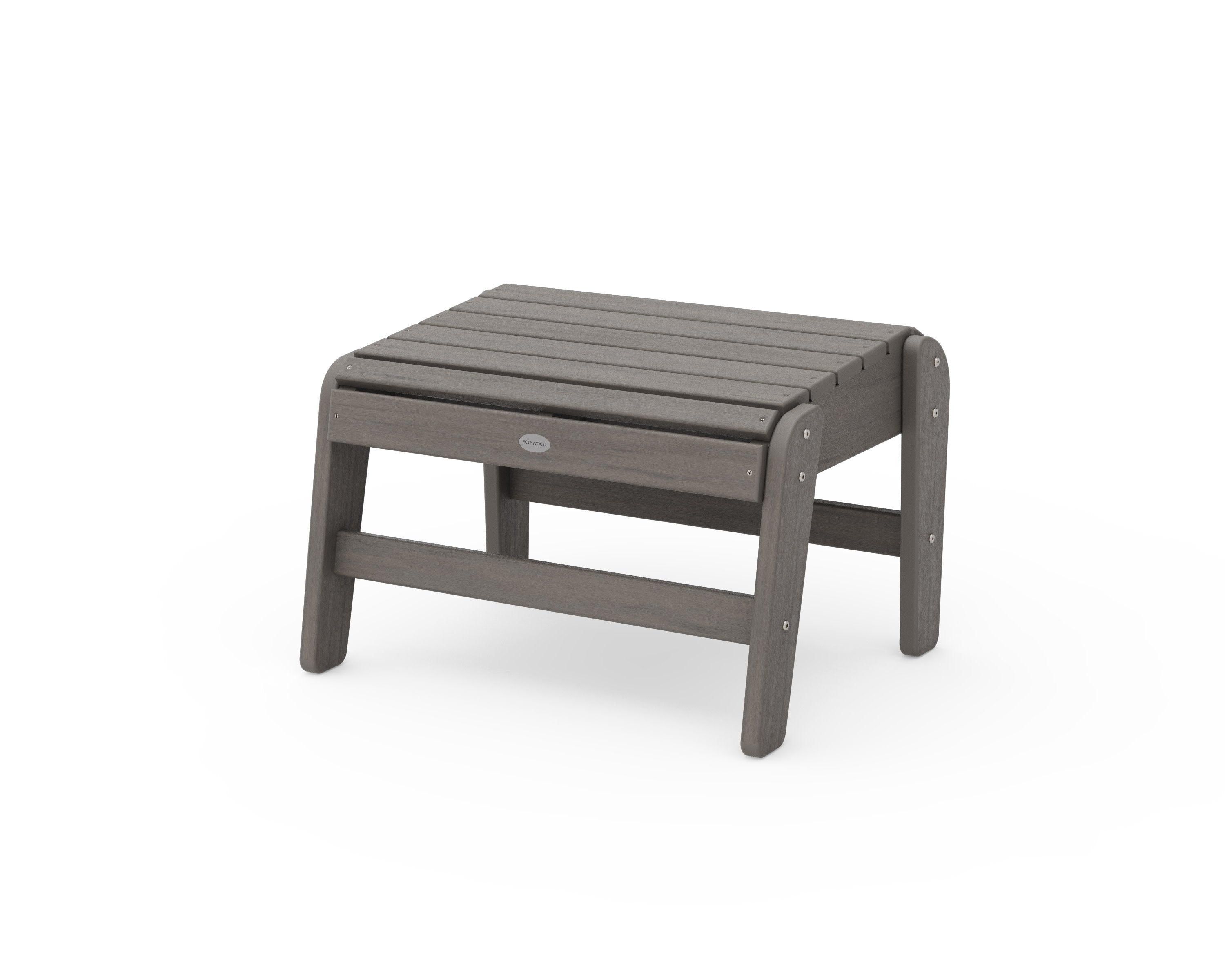 Grand Upright Adirondack Ottoman in Driftwood