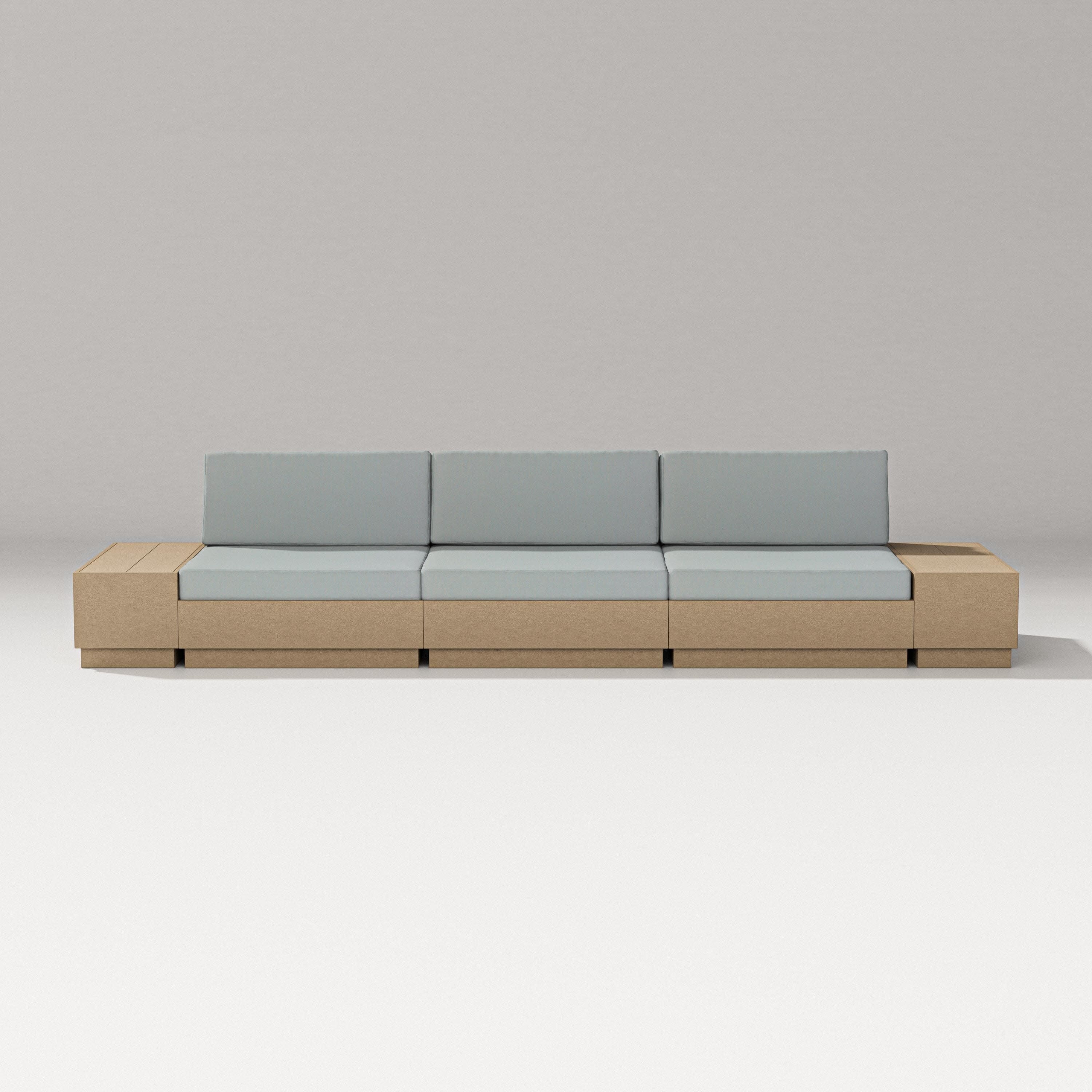 Elevate Straight Sectional in Vintage Sahara / Spa