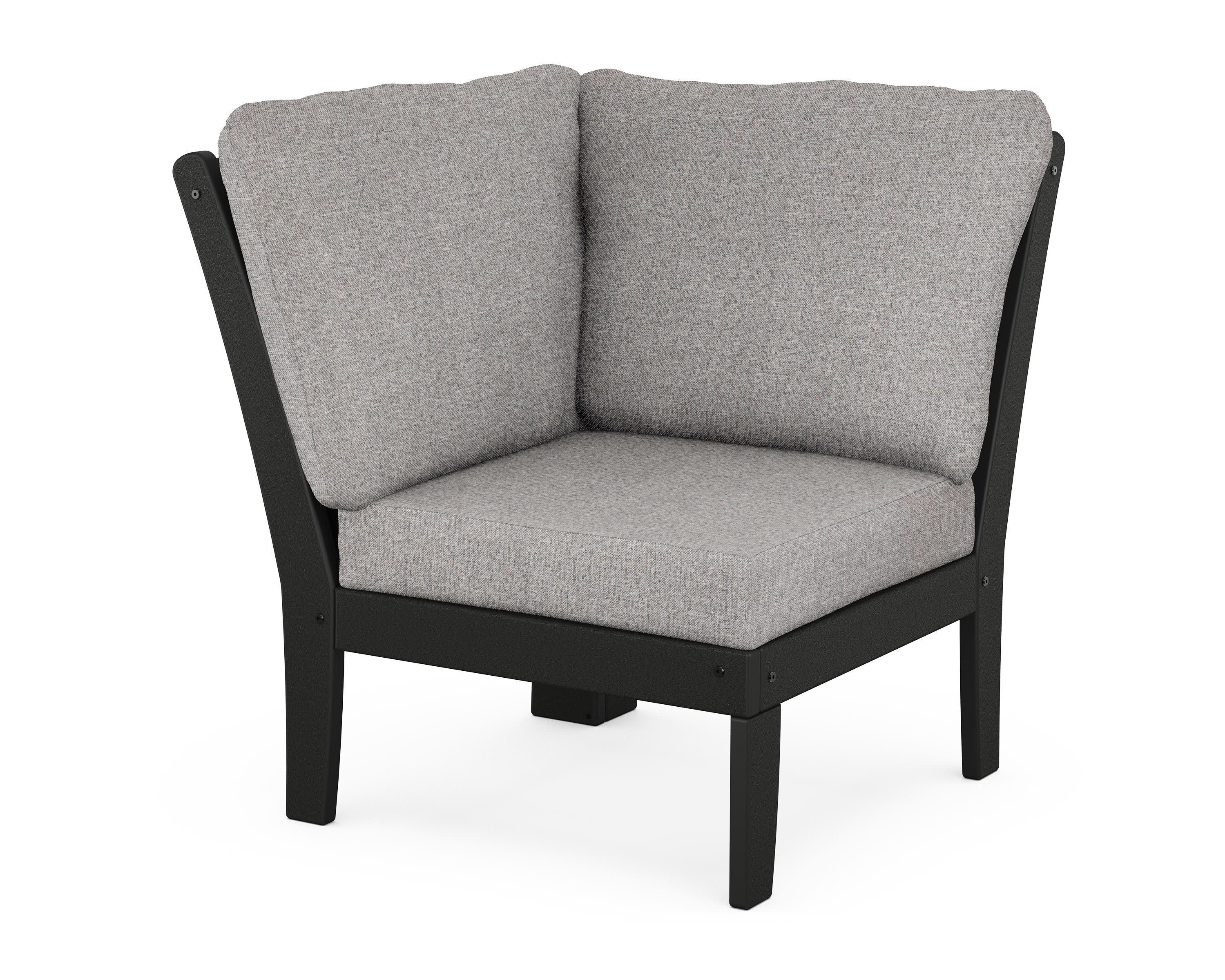 Braxton Modular Corner Chair in Black / Grey Mist