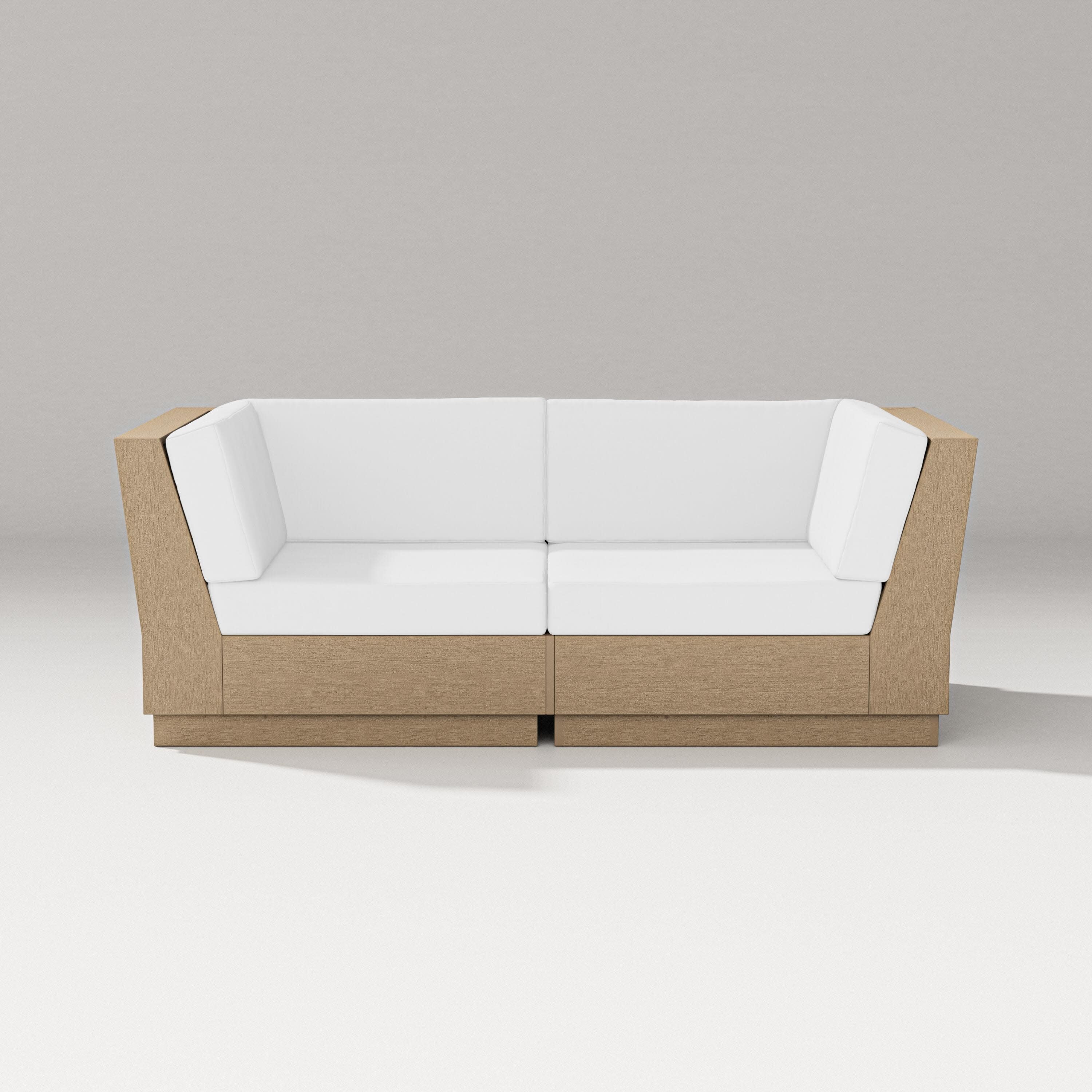 Elevate Loveseat Sectional in Vintage Sahara / Natural