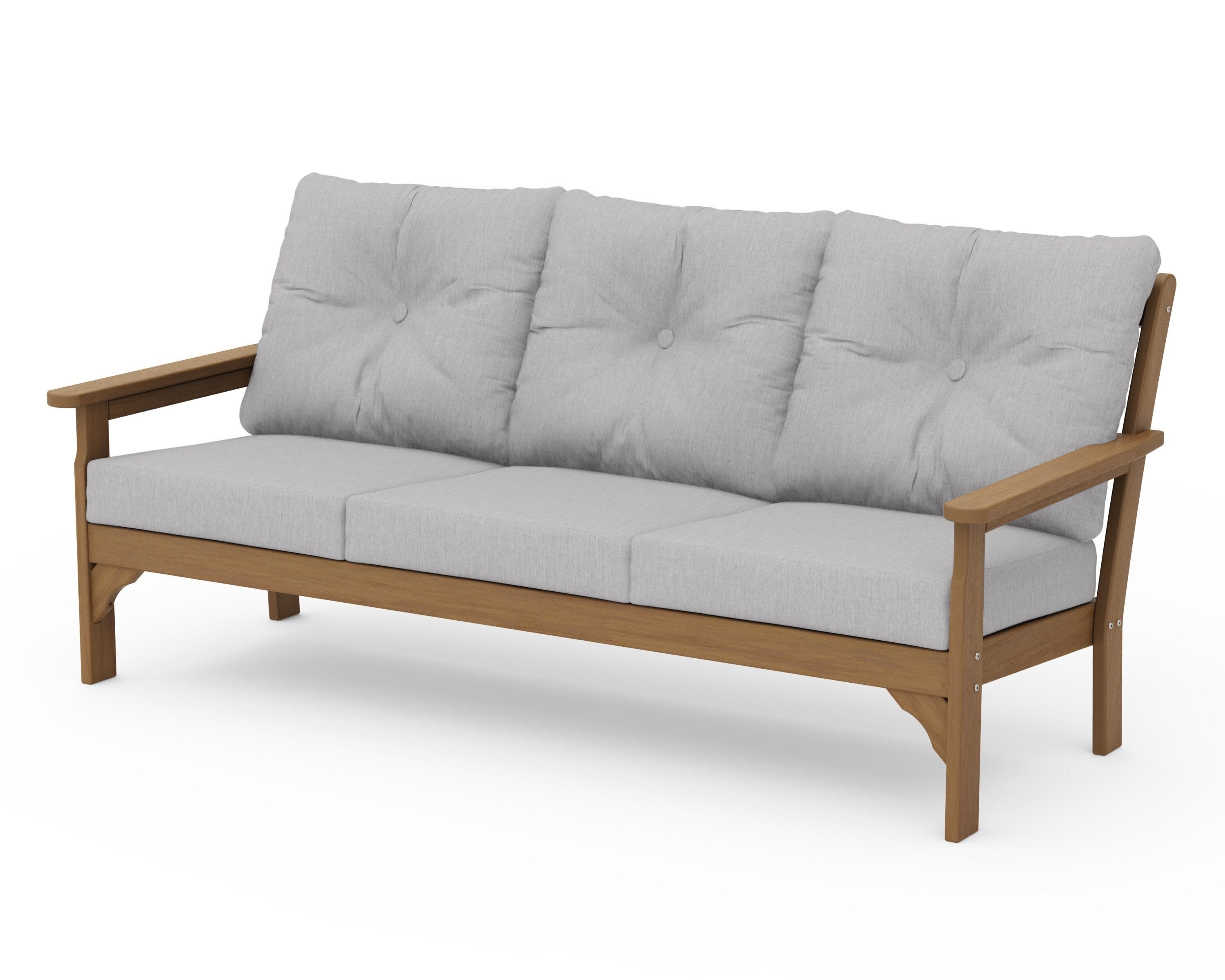Vineyard Deep Seating Sofa in Natural / Granite