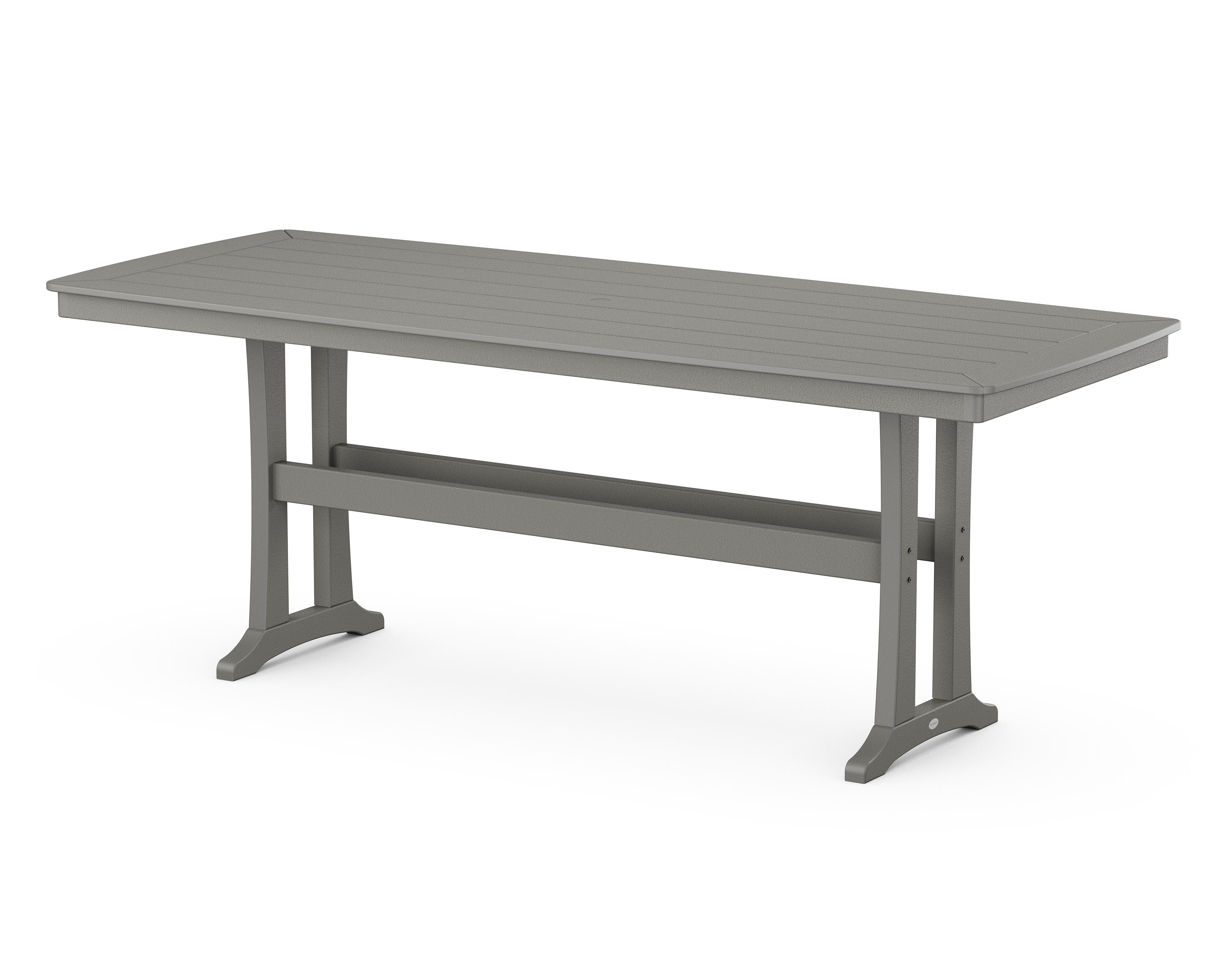 Nautical Trestle 39" x 97" Counter Table in Slate Grey