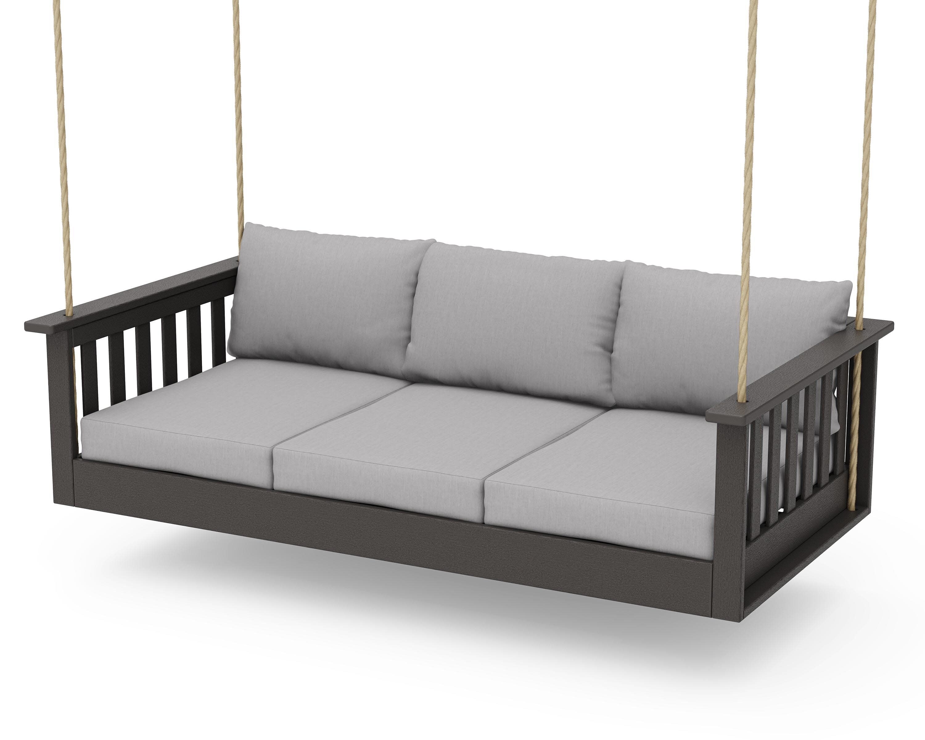 Vineyard Daybed Swing in Vintage Coffee / Granite