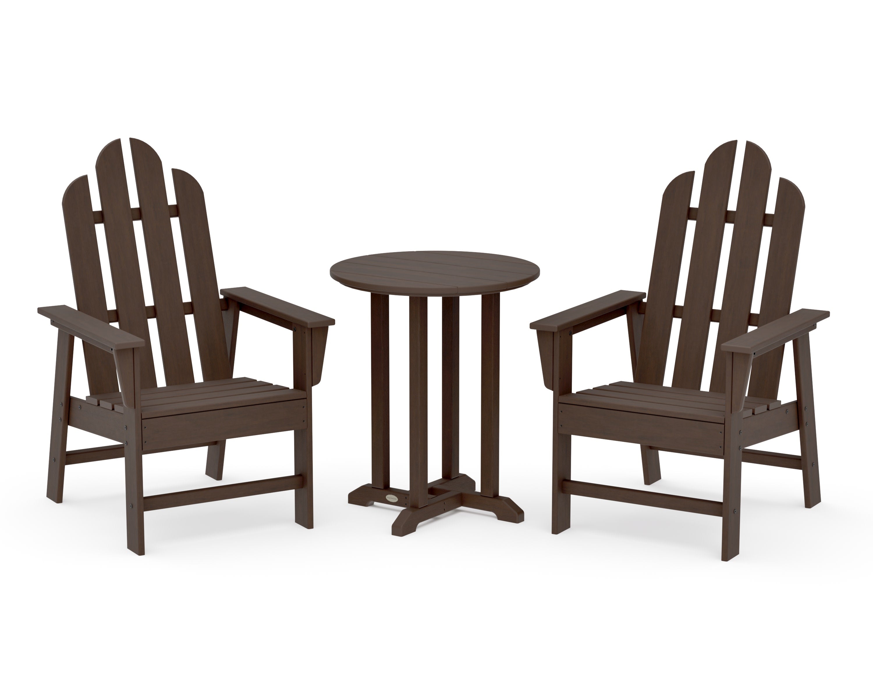 Long Island 3-Piece Round Bistro Dining Set in Kona