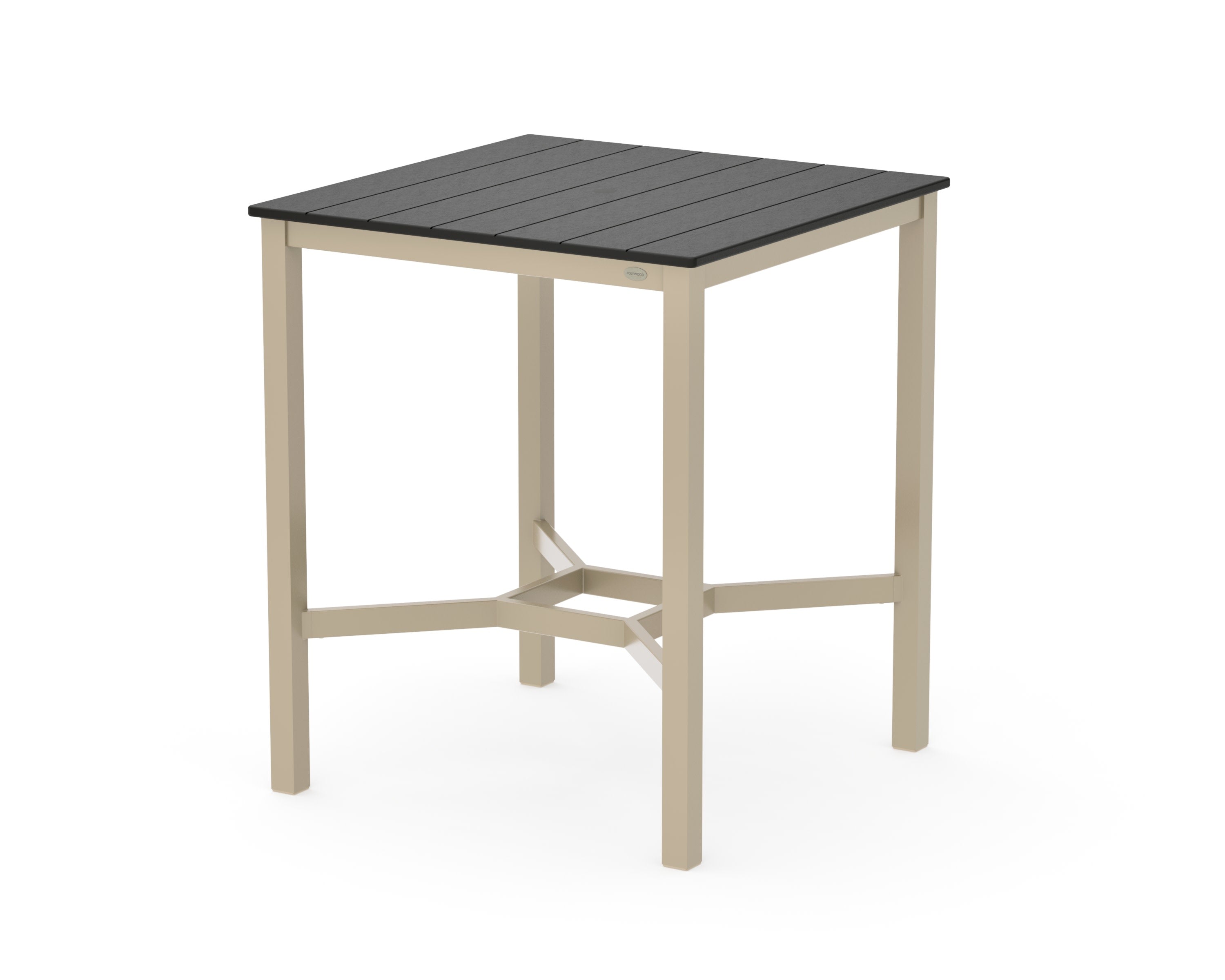 Main Street 36 x 36 Bar Table in Sand / Black