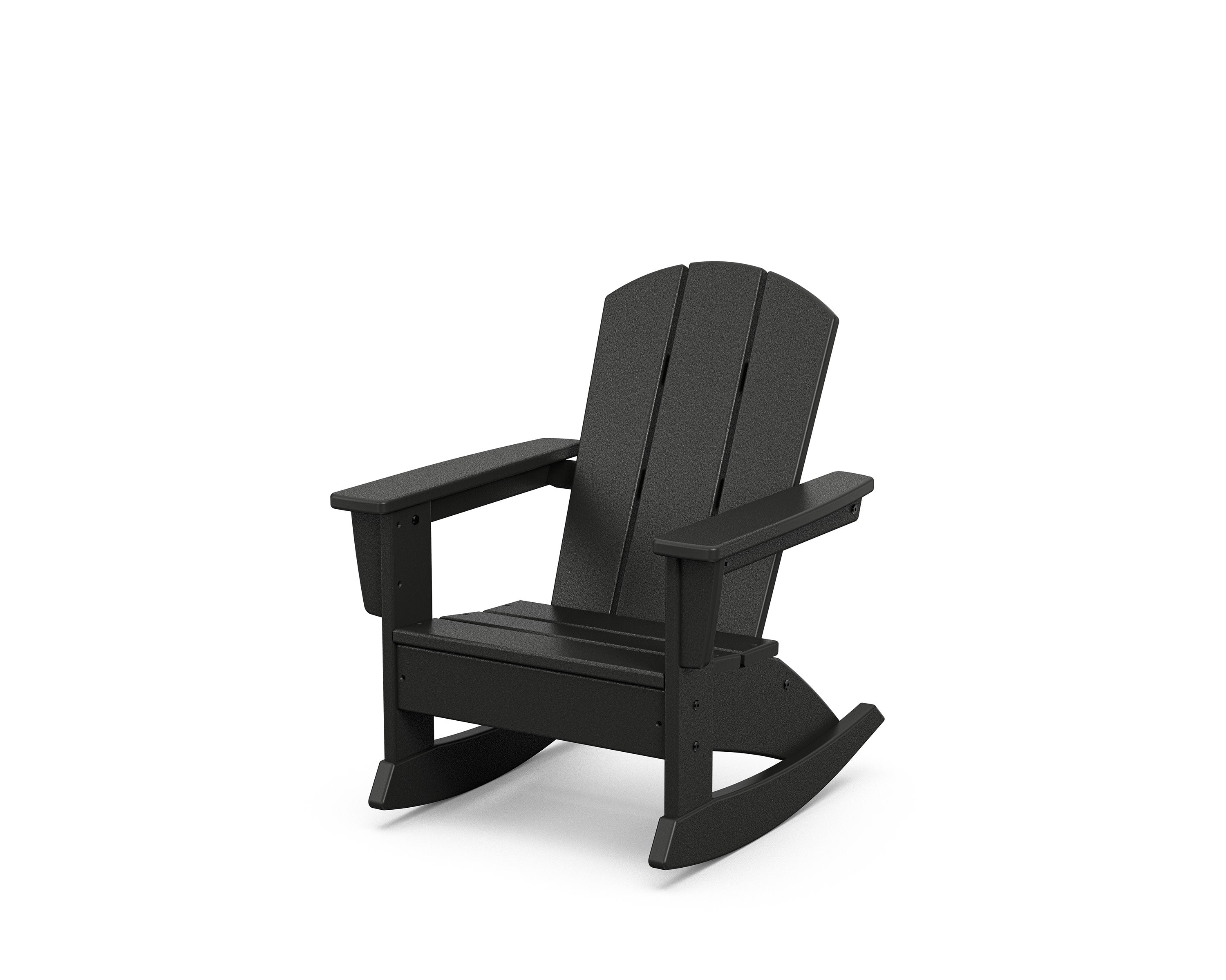 Kids Nautical Adirondack Rocking Chair in Black