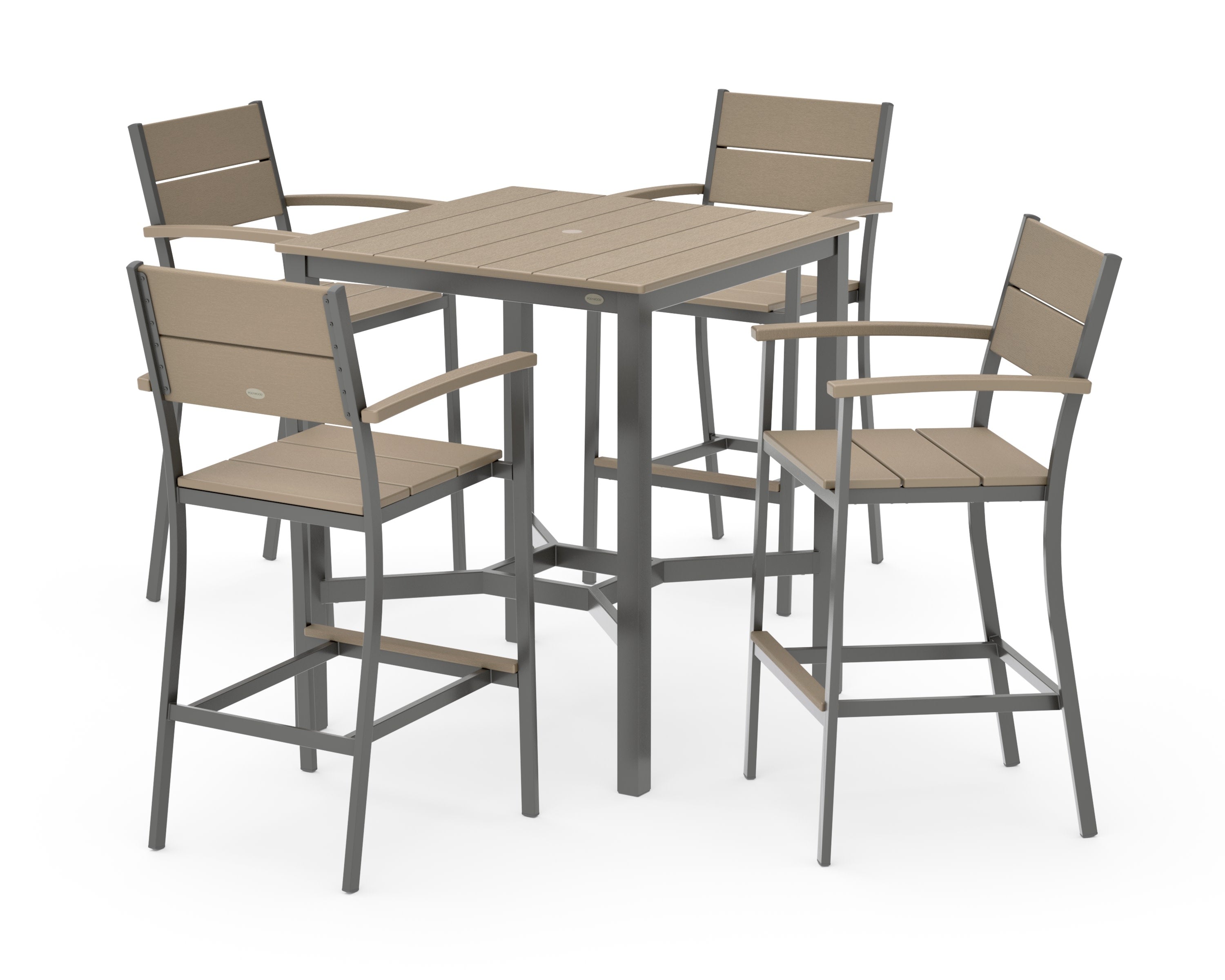 Main Street 5-Piece Bar Set in Charcoal / Vintage Sahara